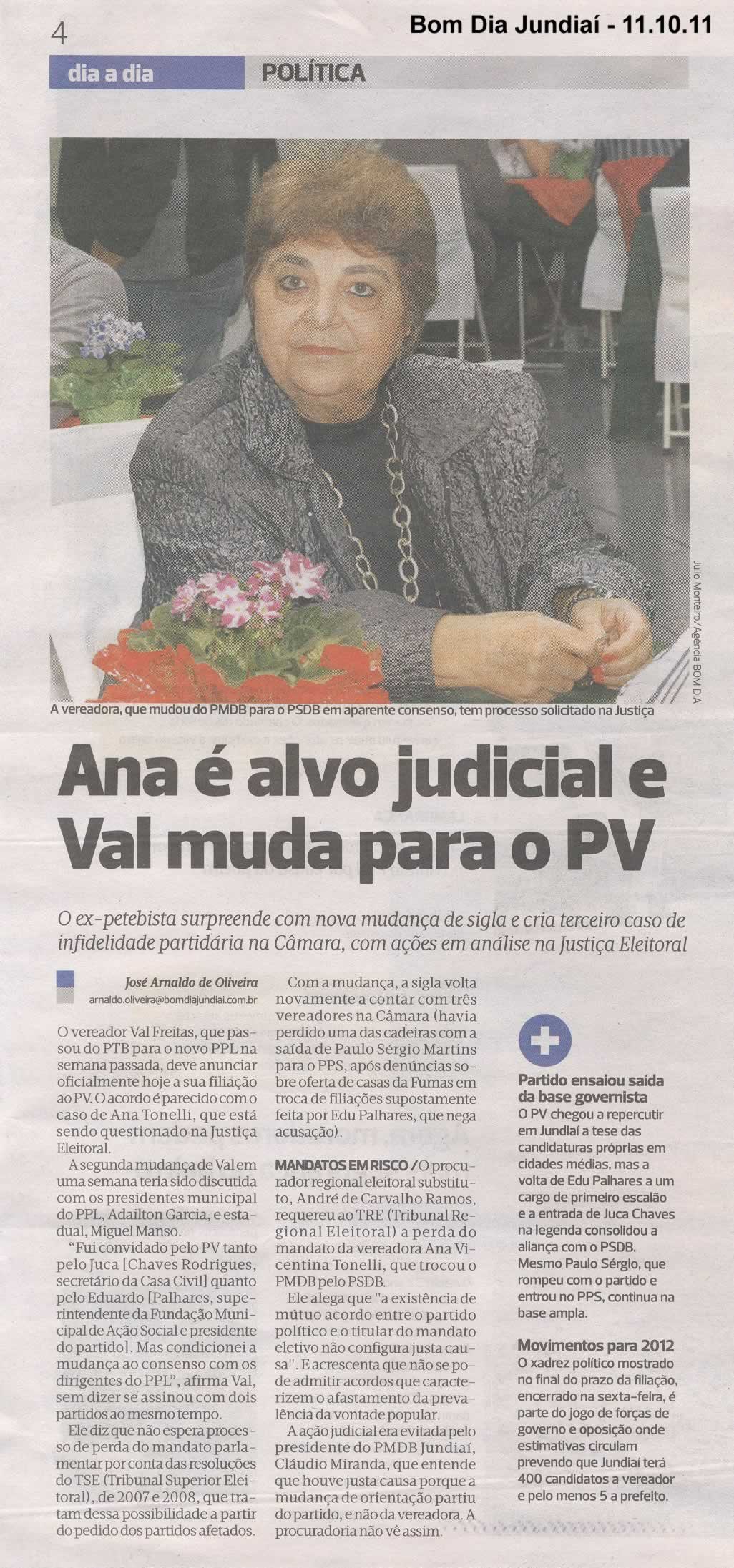 Bom Dia Jundiaí - 11/10/2011