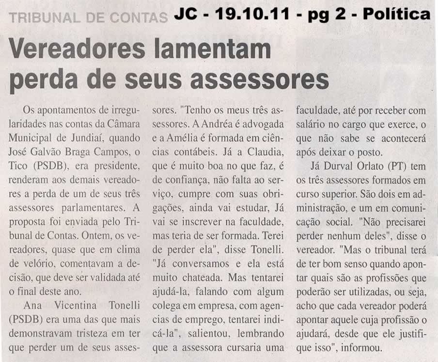 Jornal da Cidade - 19/10/2011