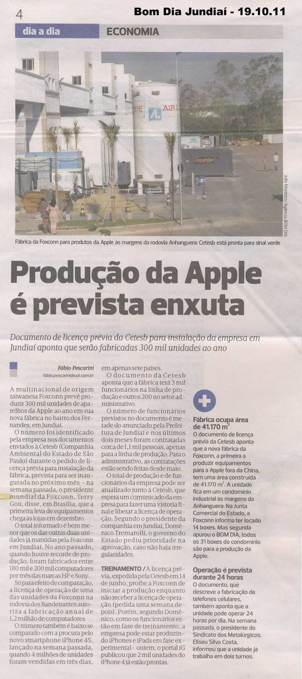 Bom Dia Jundiaí - 19/10/2011