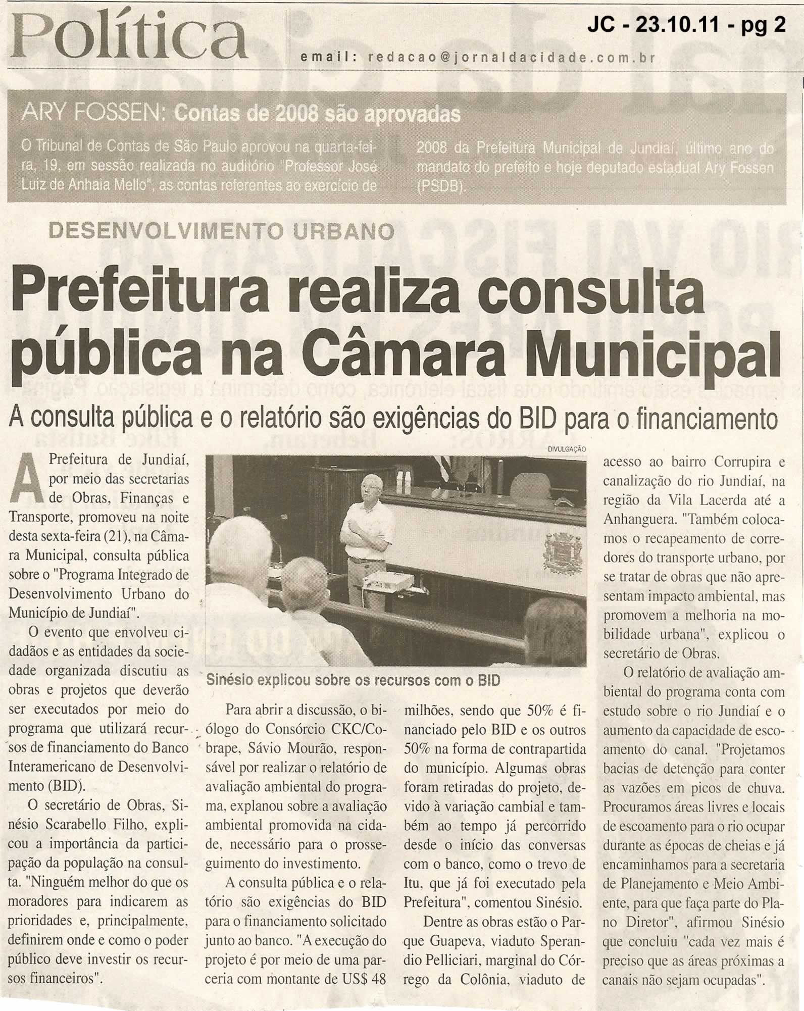Jornal da Cidade - 23/10/2011