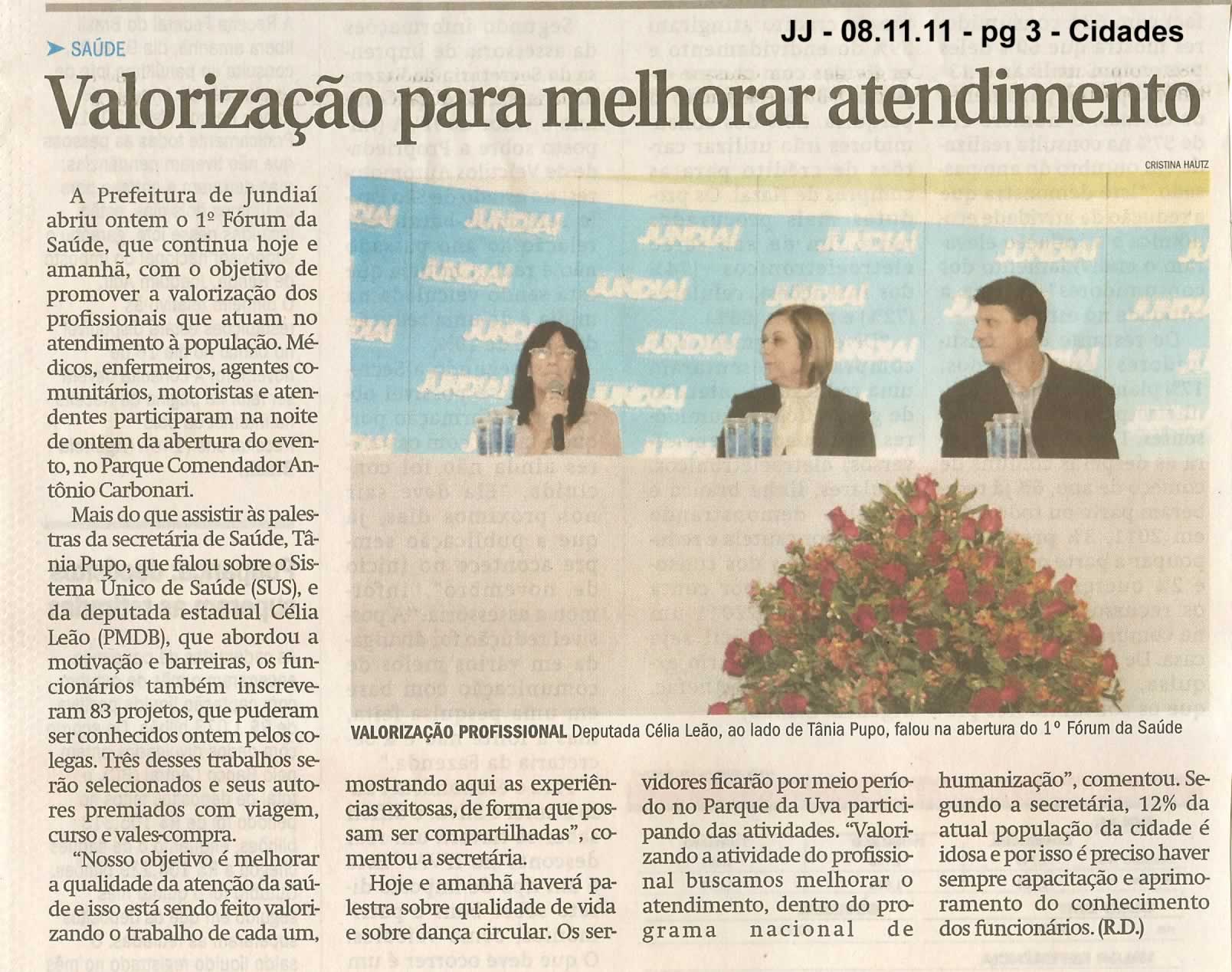 Jornal de Jundiaí - 08/11/2011