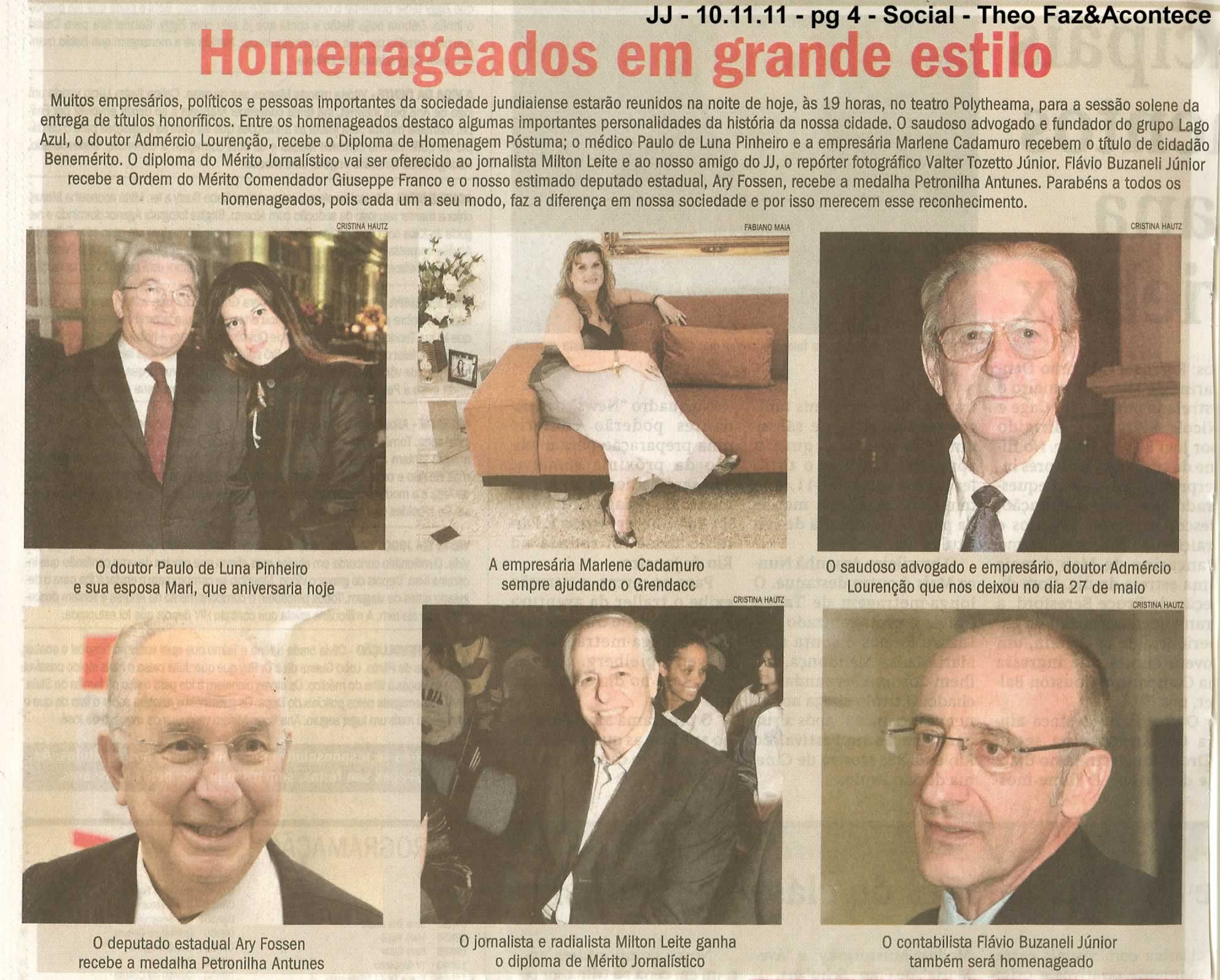 Jornal de Jundiaí - 10/11/2011