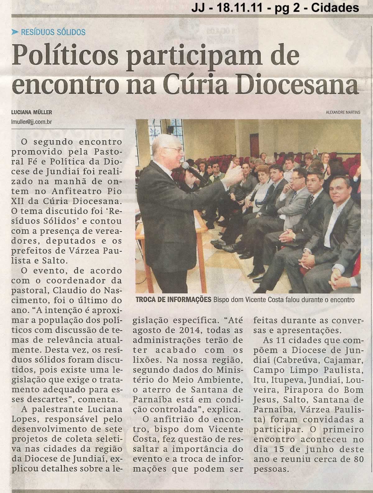 Jornal de Jundiaí - 18/11/2011