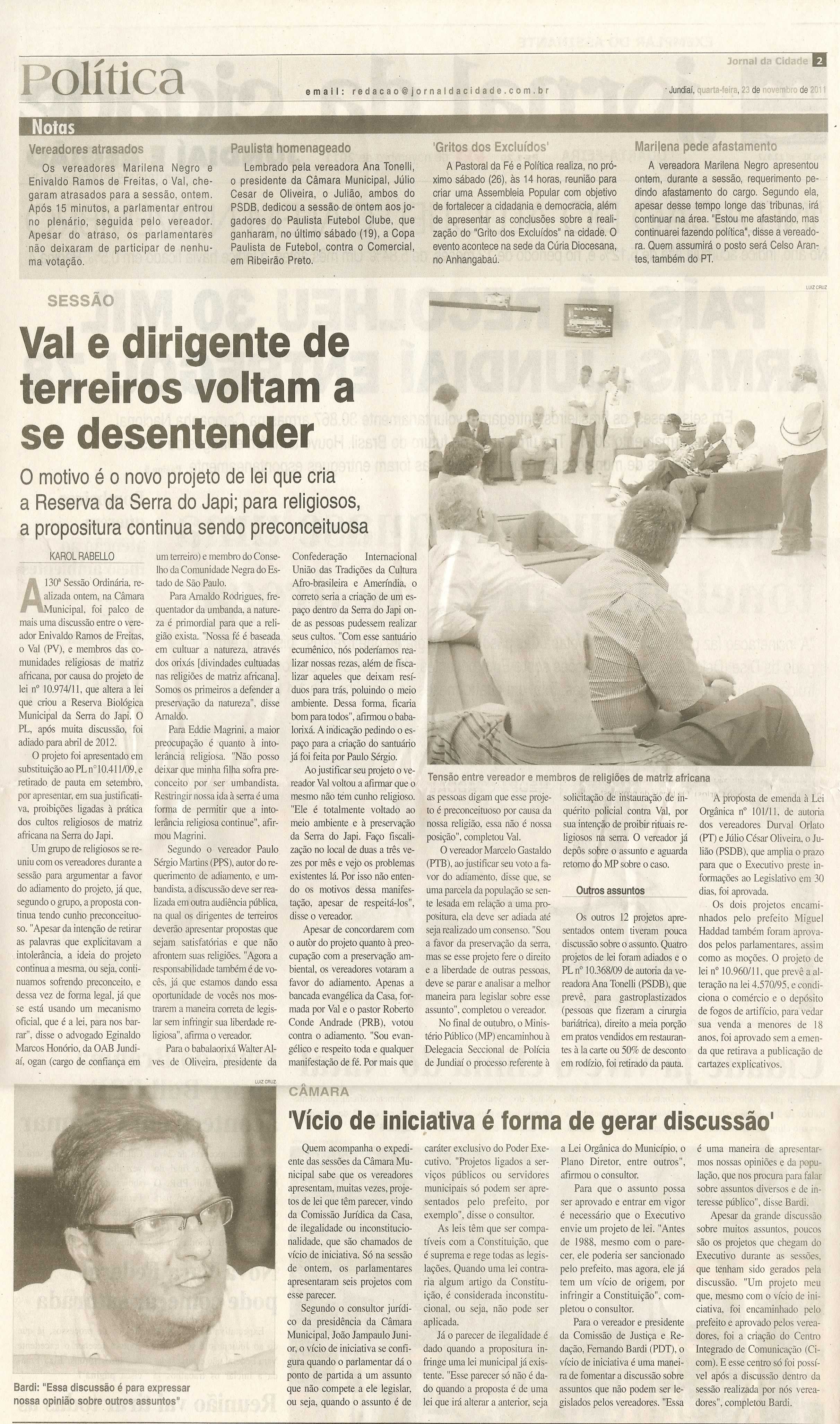 Jornal da Cidade - 23/11/2011