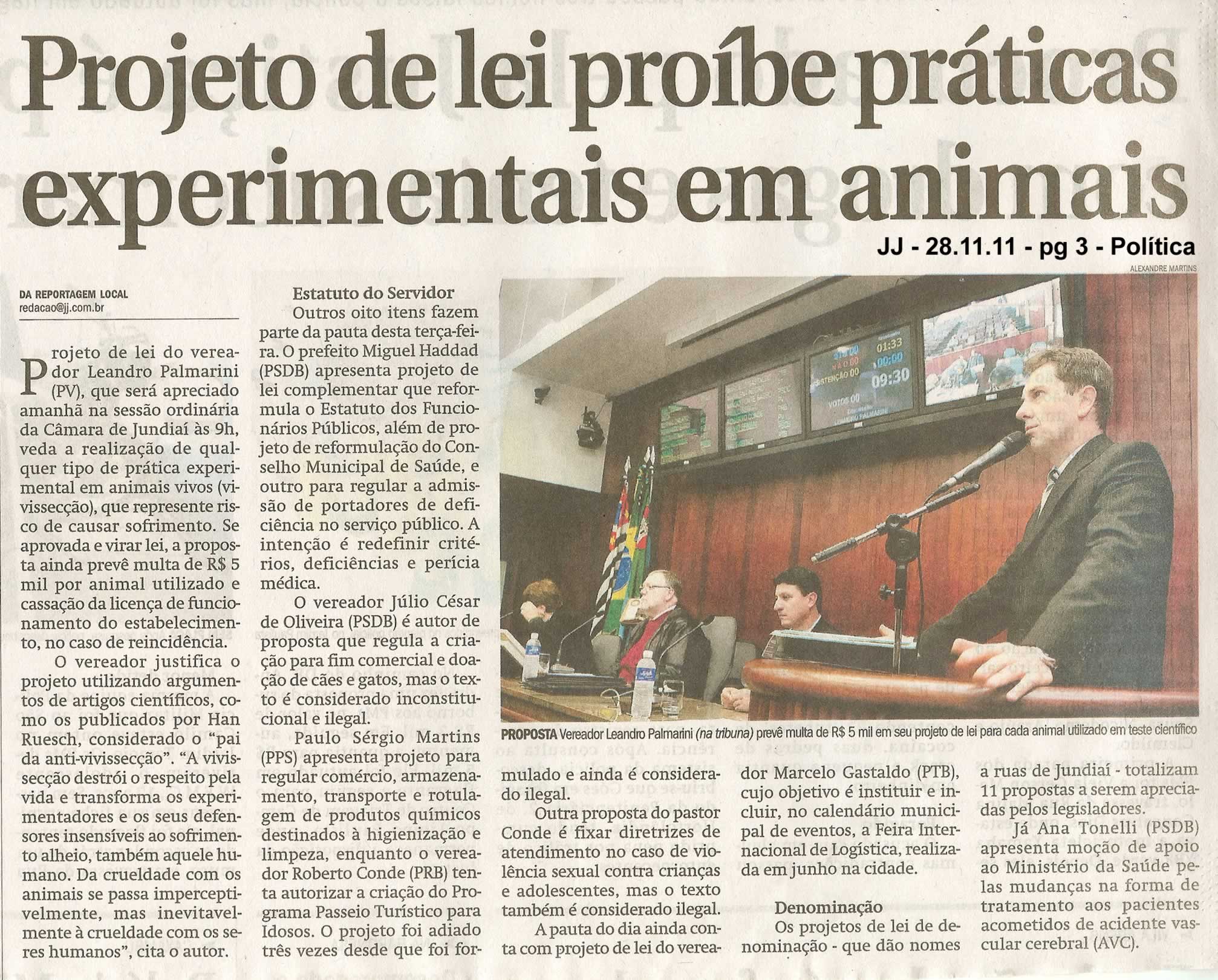 Jornal de Jundiaí - 28/11/2011