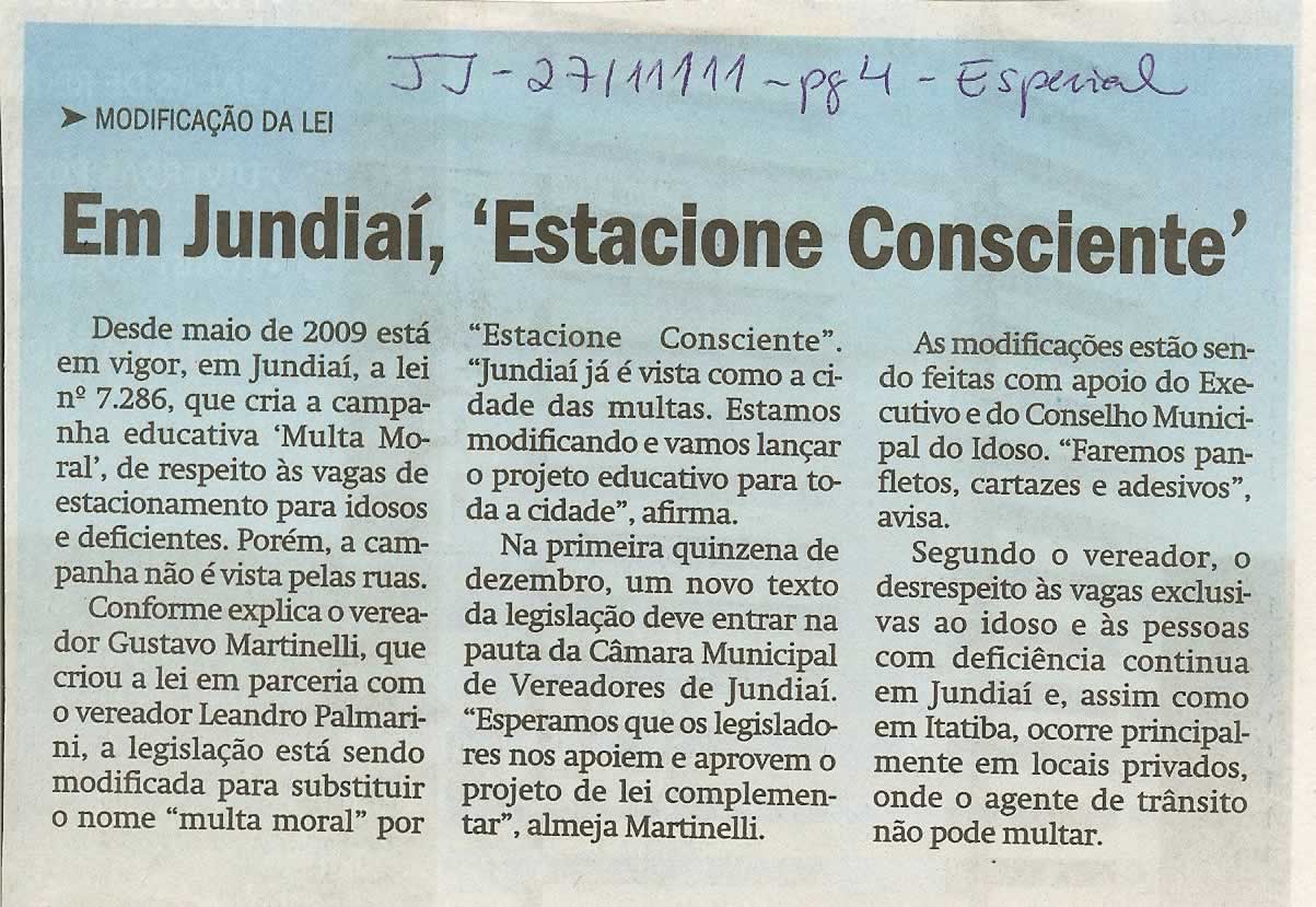 Jornal de Jundiaí - 27/11/2011