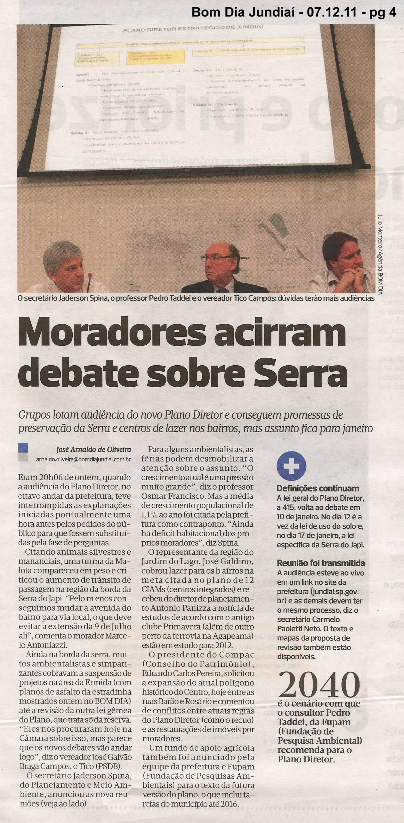 Bom Dia Jundiaí - 07/12/2011