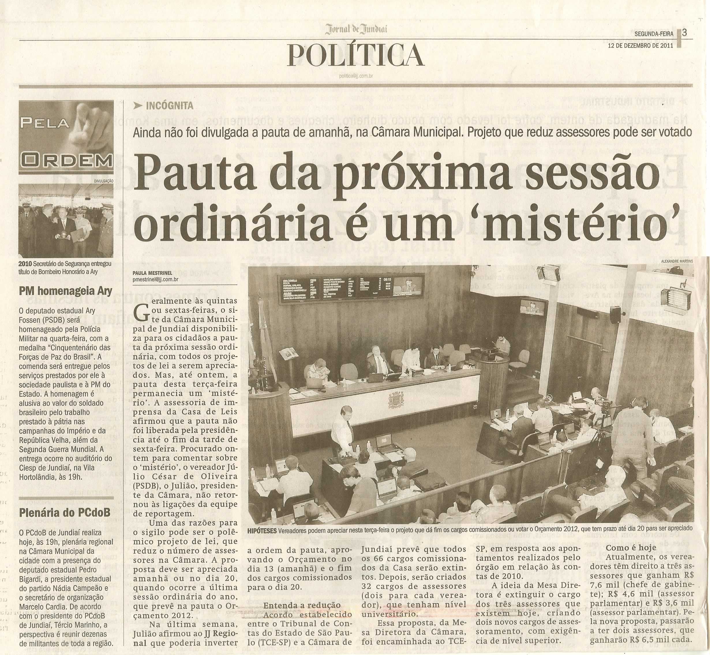 Jornal de Jundiaí - 12/12/2011