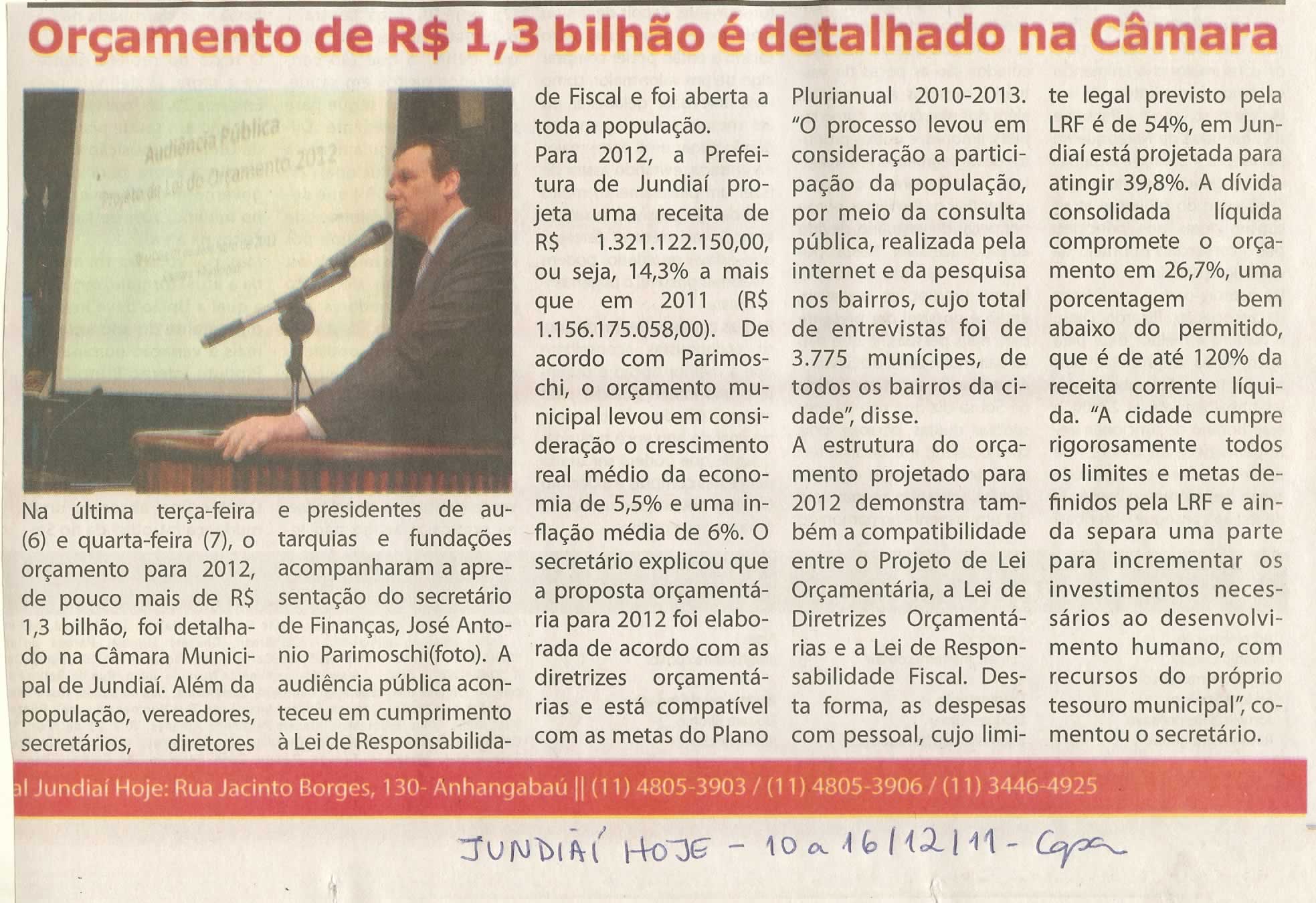 Jundiaí Hoje - 10/12/2011