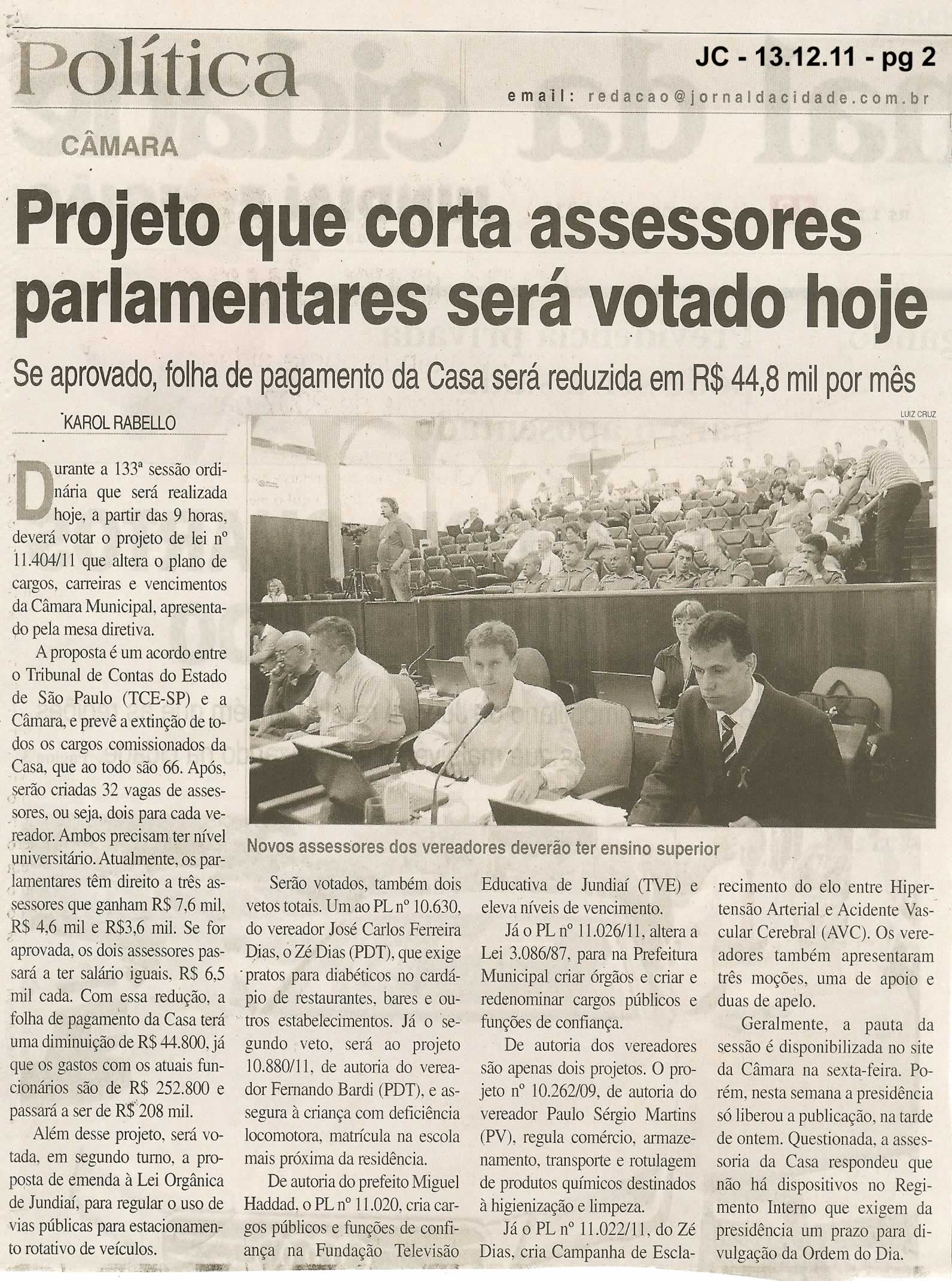 Jornal da Cidade - 13/12/2011
