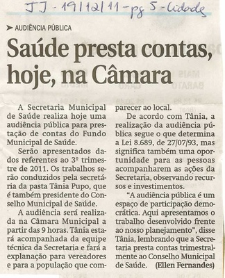 Jornal de Jundiaí - 19/12/2011