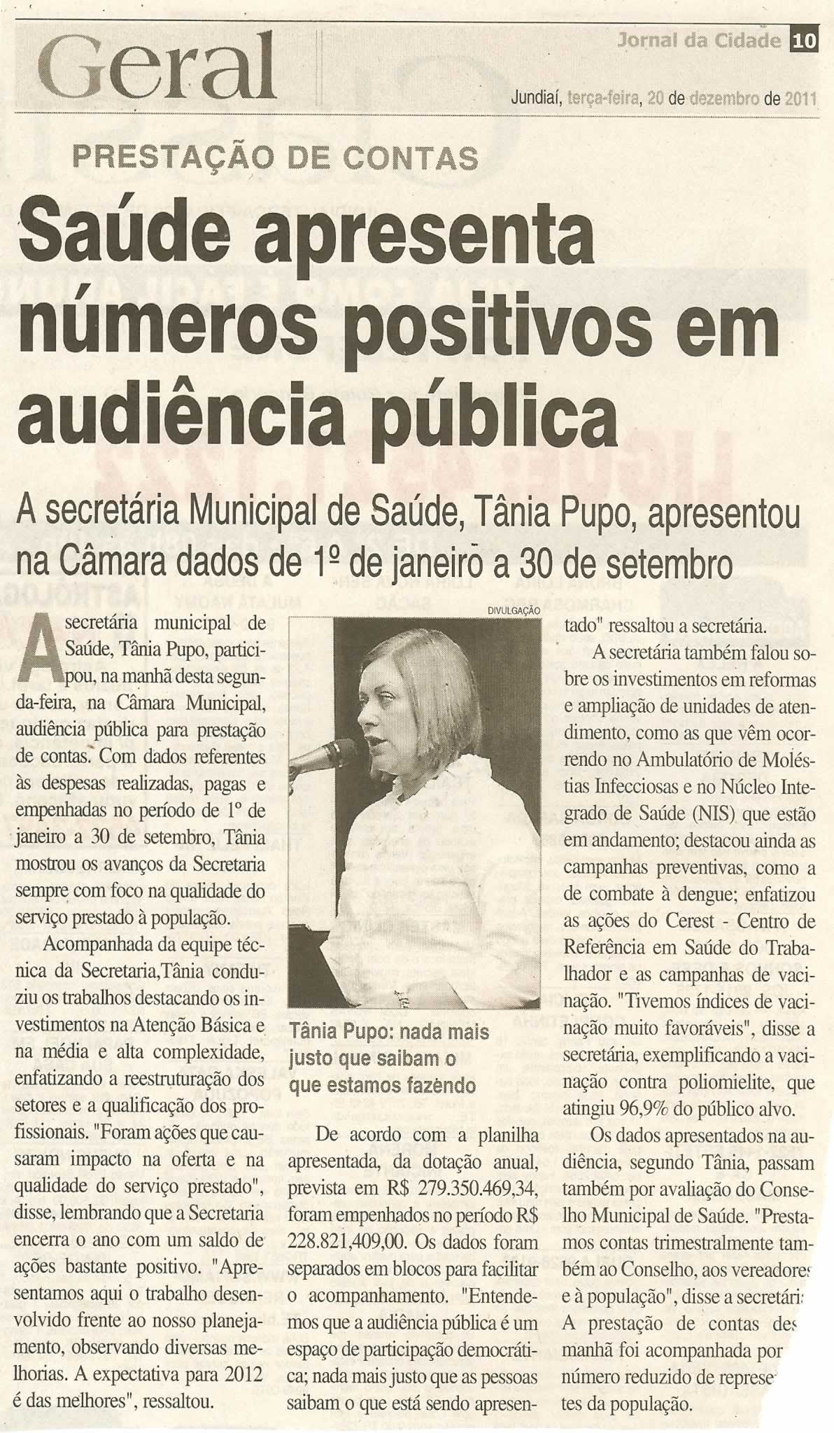 Jornal da Cidade - 20/12/2011