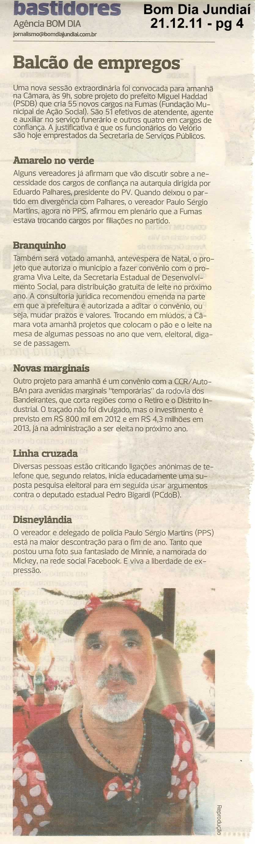 Bom Dia Jundiaí - 21/12/2011