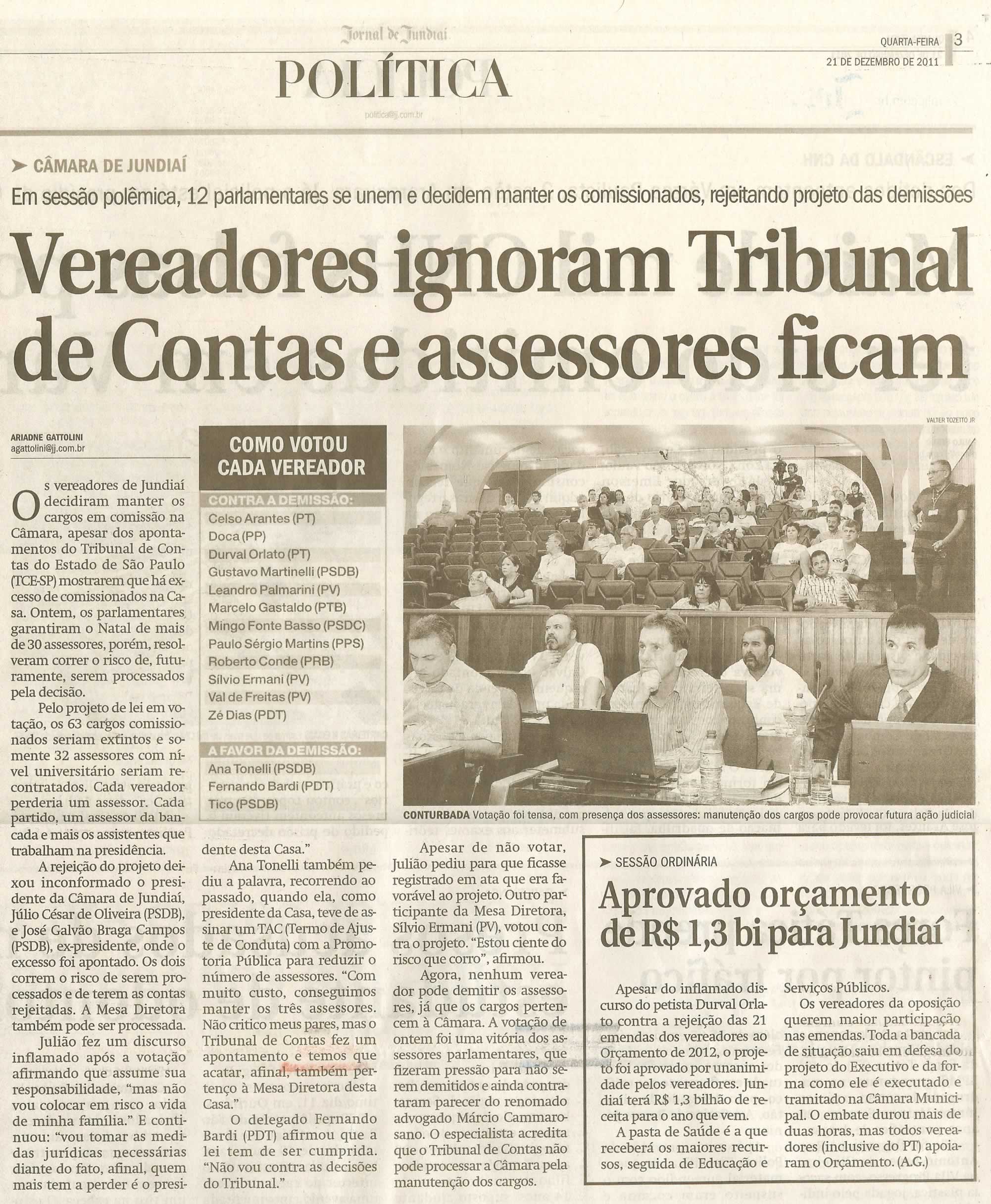 Jornal de Jundiaí - 21/12/2011