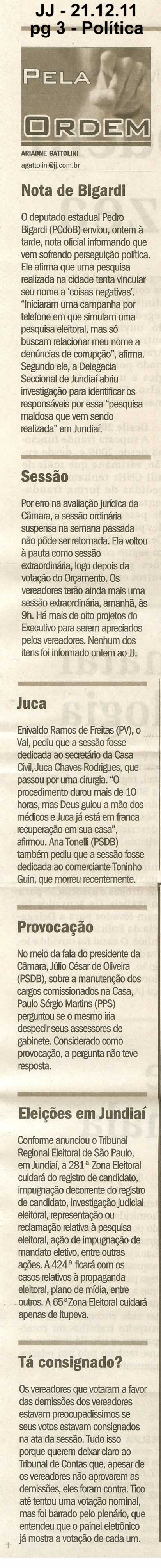 Jornal de Jundiaí - 21/12/2011