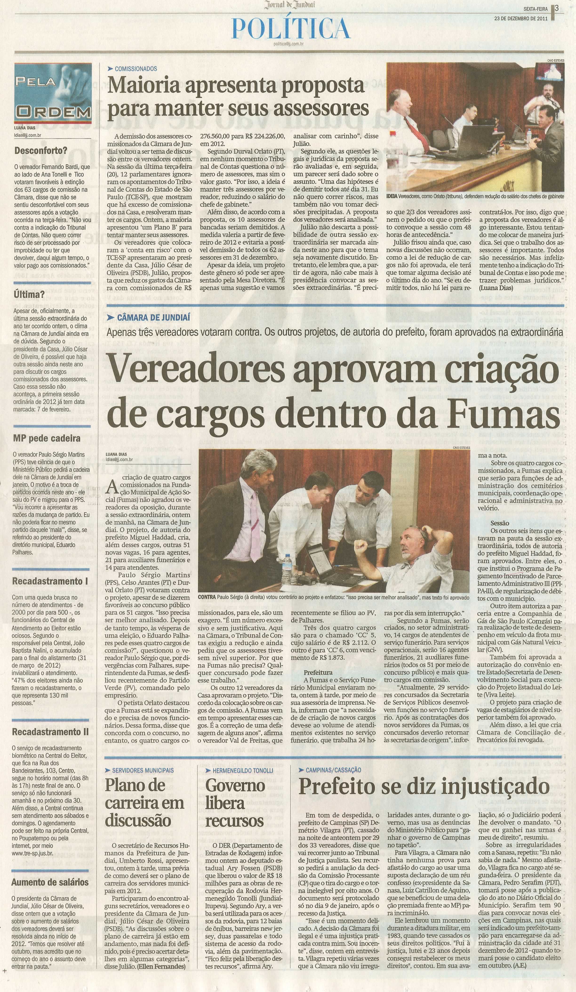 Jornal de Jundiaí - 23/12/2011