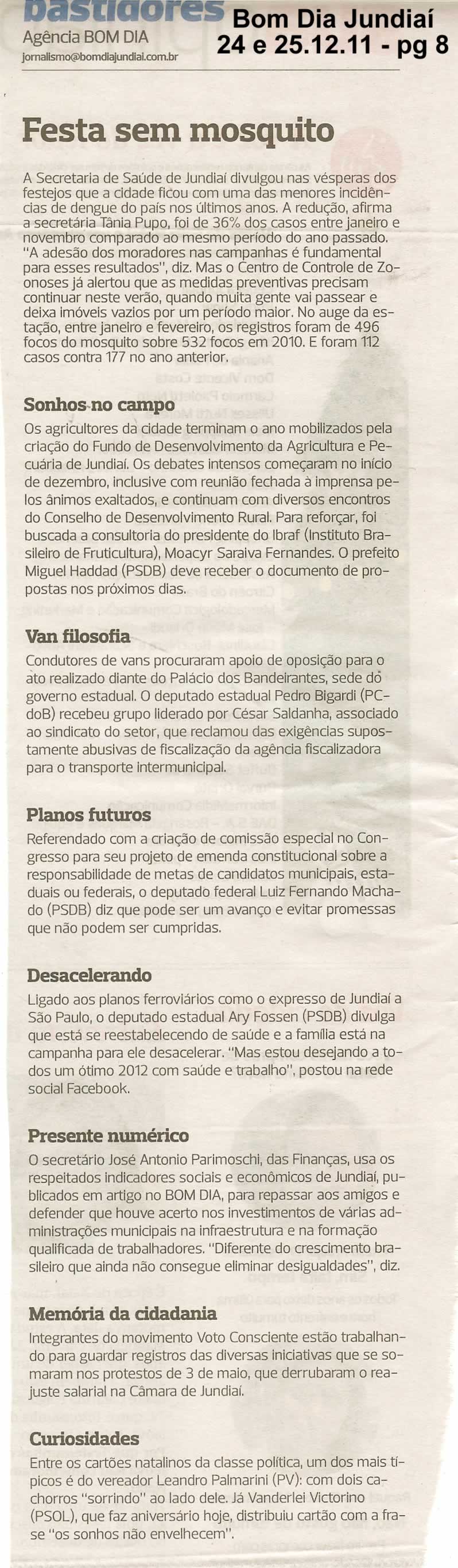 Bom Dia Jundiaí - 24/12/2011