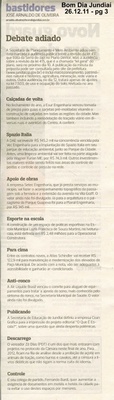 Bom Dia Jundiaí - 26/12/2011