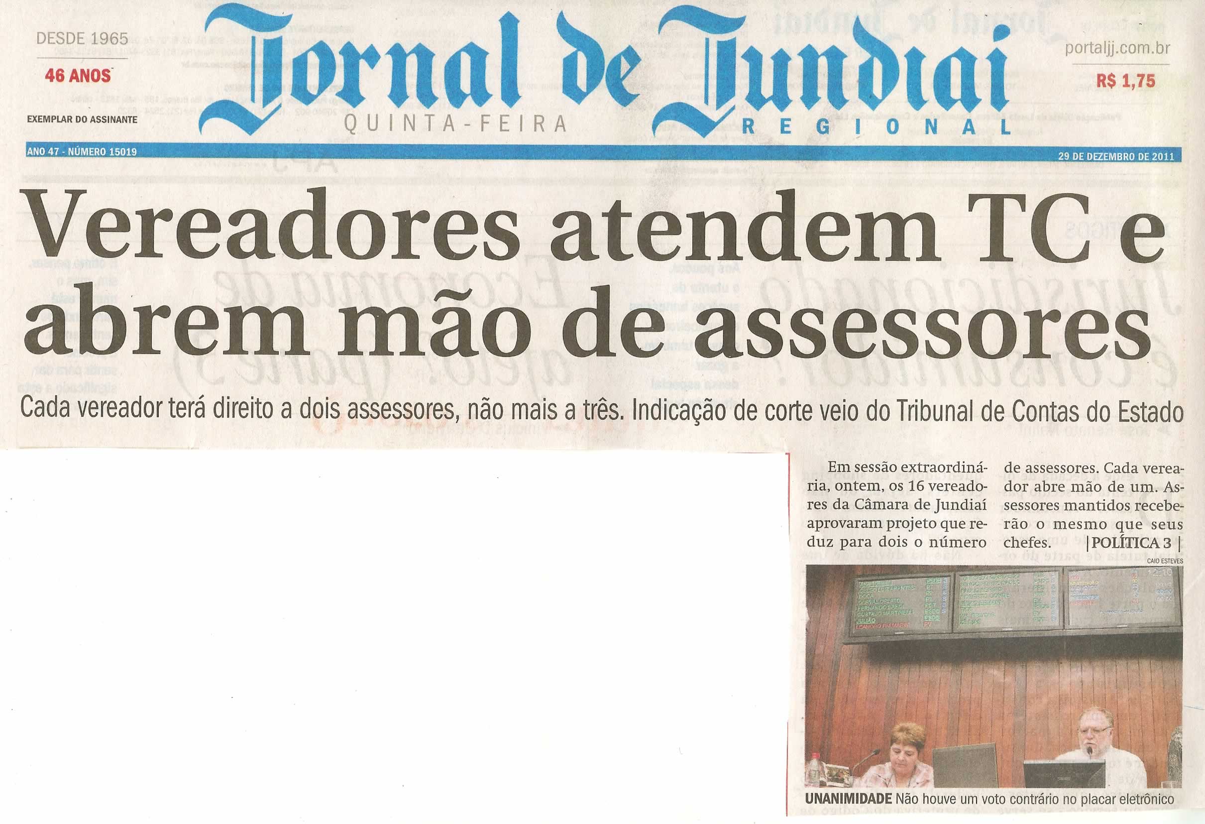 Jornal de Jundiaí - 29/12/2011
