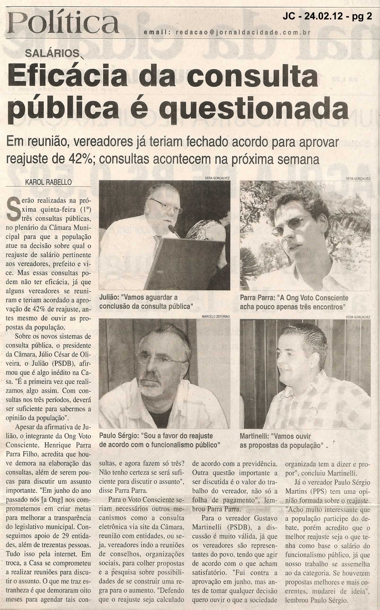 Jornal da Cidade - 24/02/2012