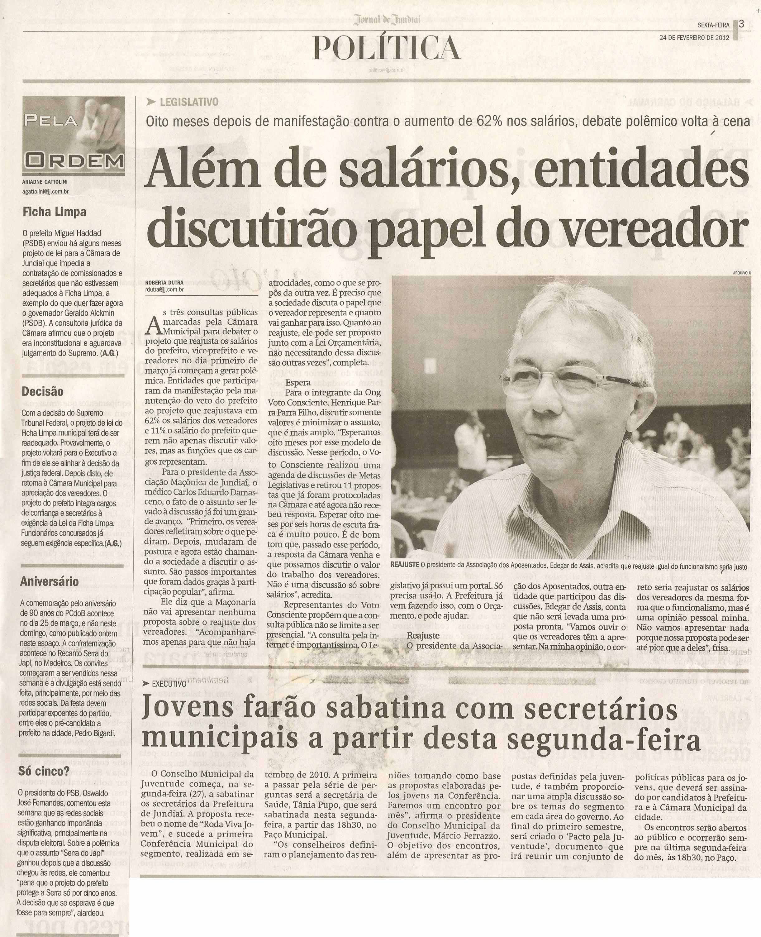 Jornal de Jundiaí - 24/02/2012