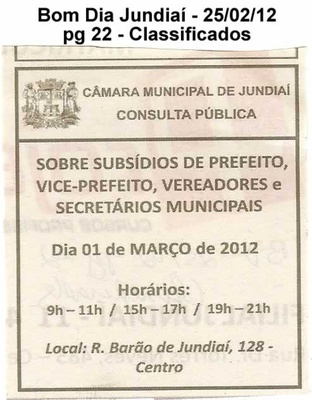 Bom Dia Jundiaí - 25/02/2012