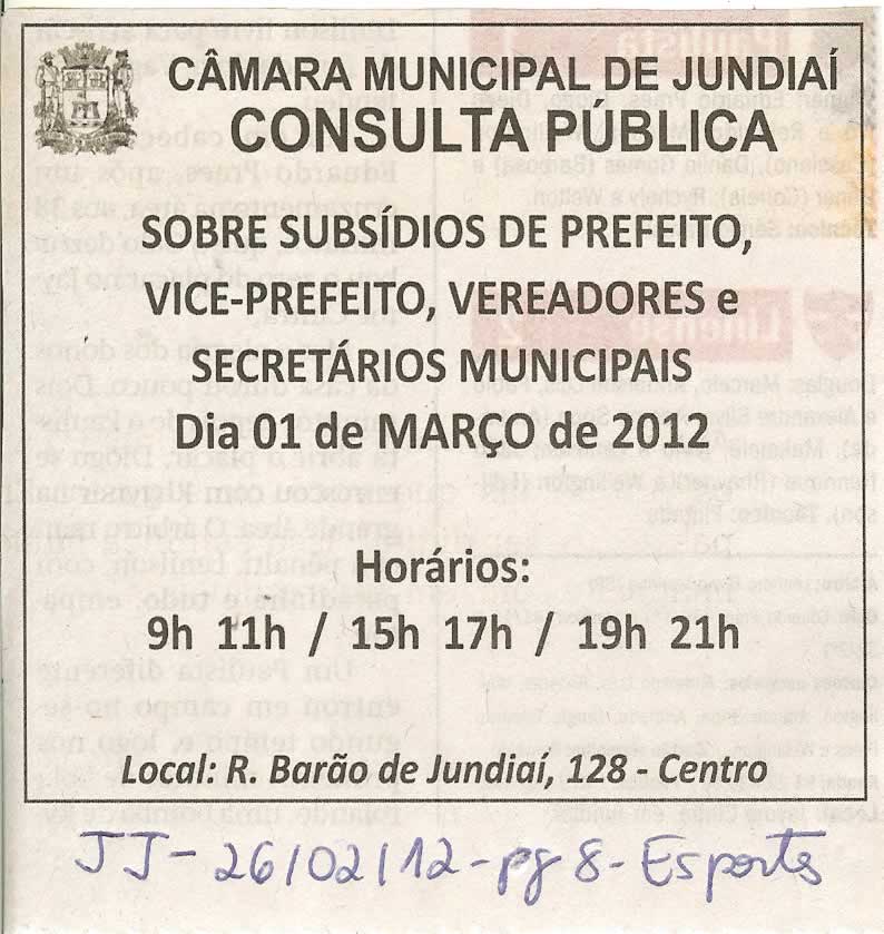 Jornal de Jundiaí - 26/02/2012