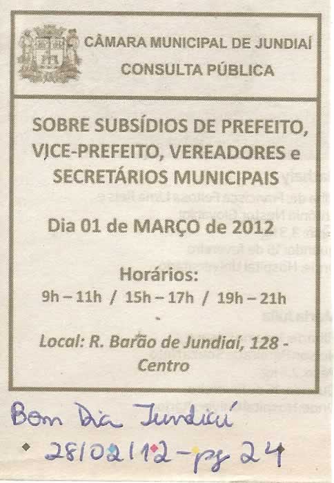 Bom Dia Jundiaí - 28/02/2012