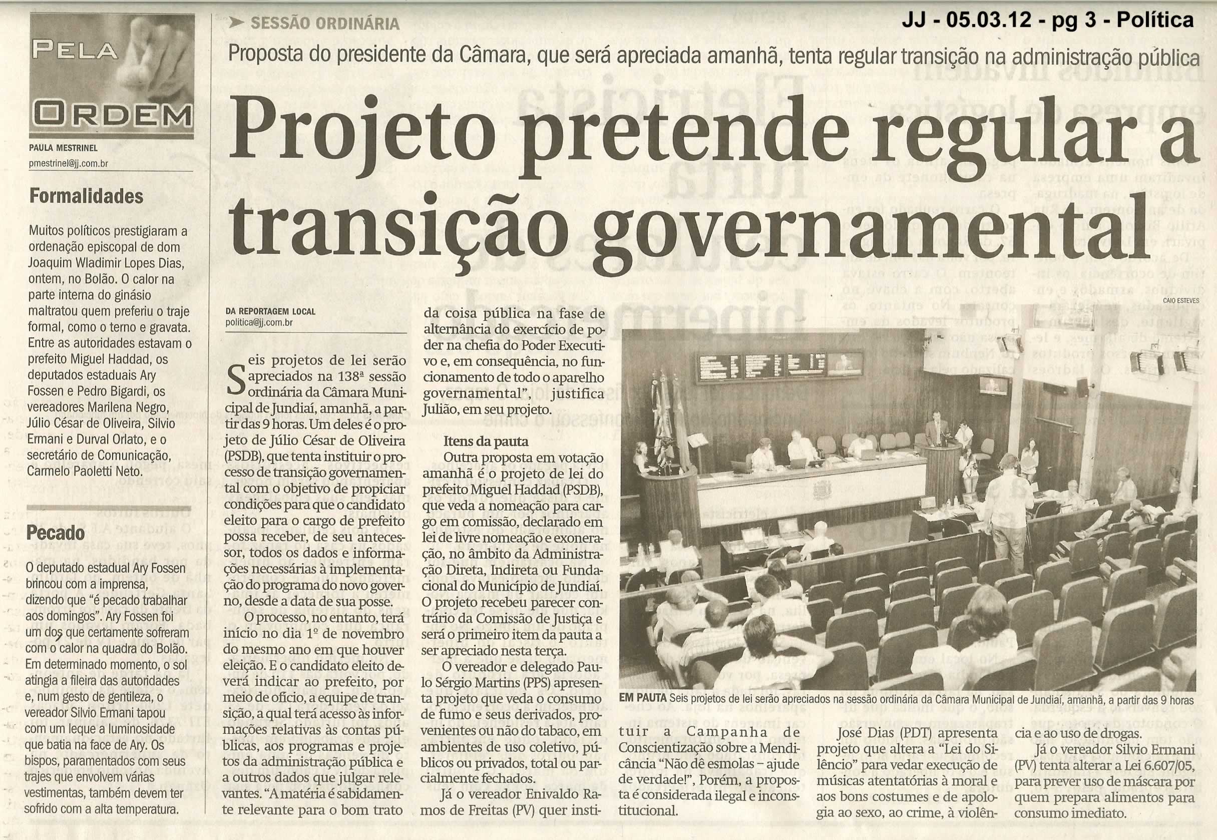 Jornal de Jundiaí - 05/03/2012