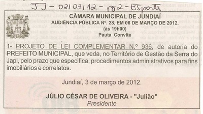 Jornal de Jundiaí - 03/03/2012