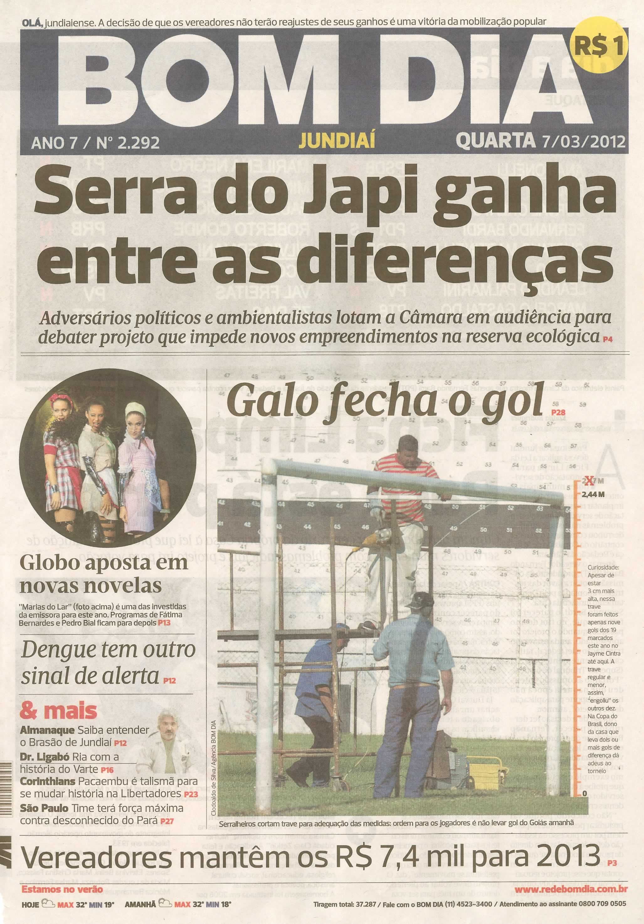 Bom Dia Jundiaí - 07/03/2012