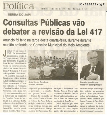 Jornal da Cidade - 15/03/2012