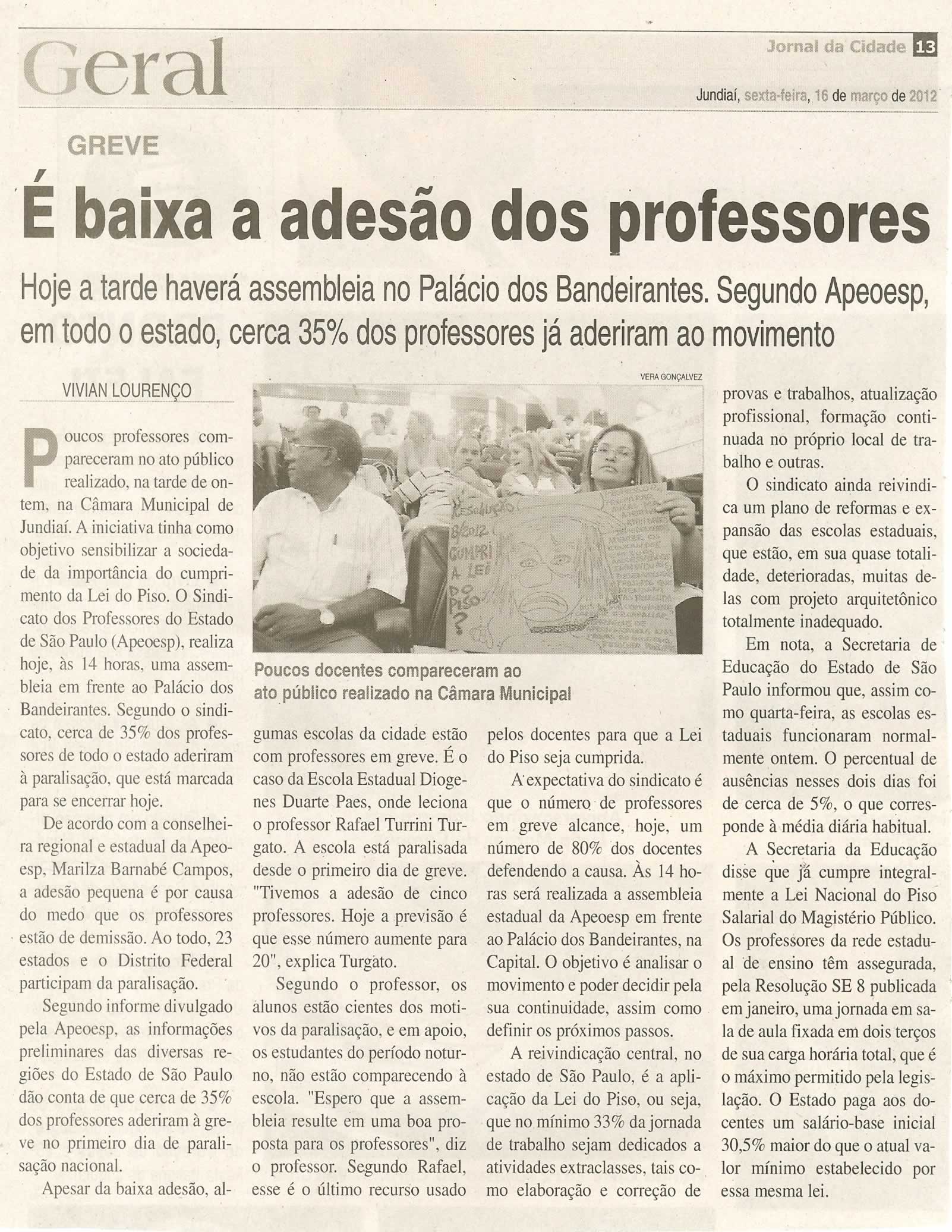 Jornal da Cidade - 16/03/2012