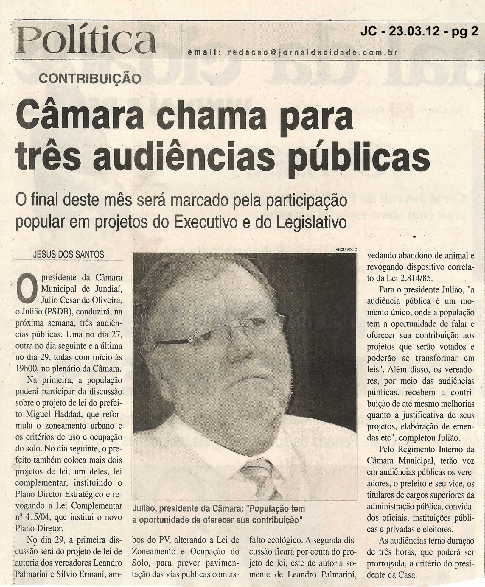 Jornal da Cidade - 23/03/2012