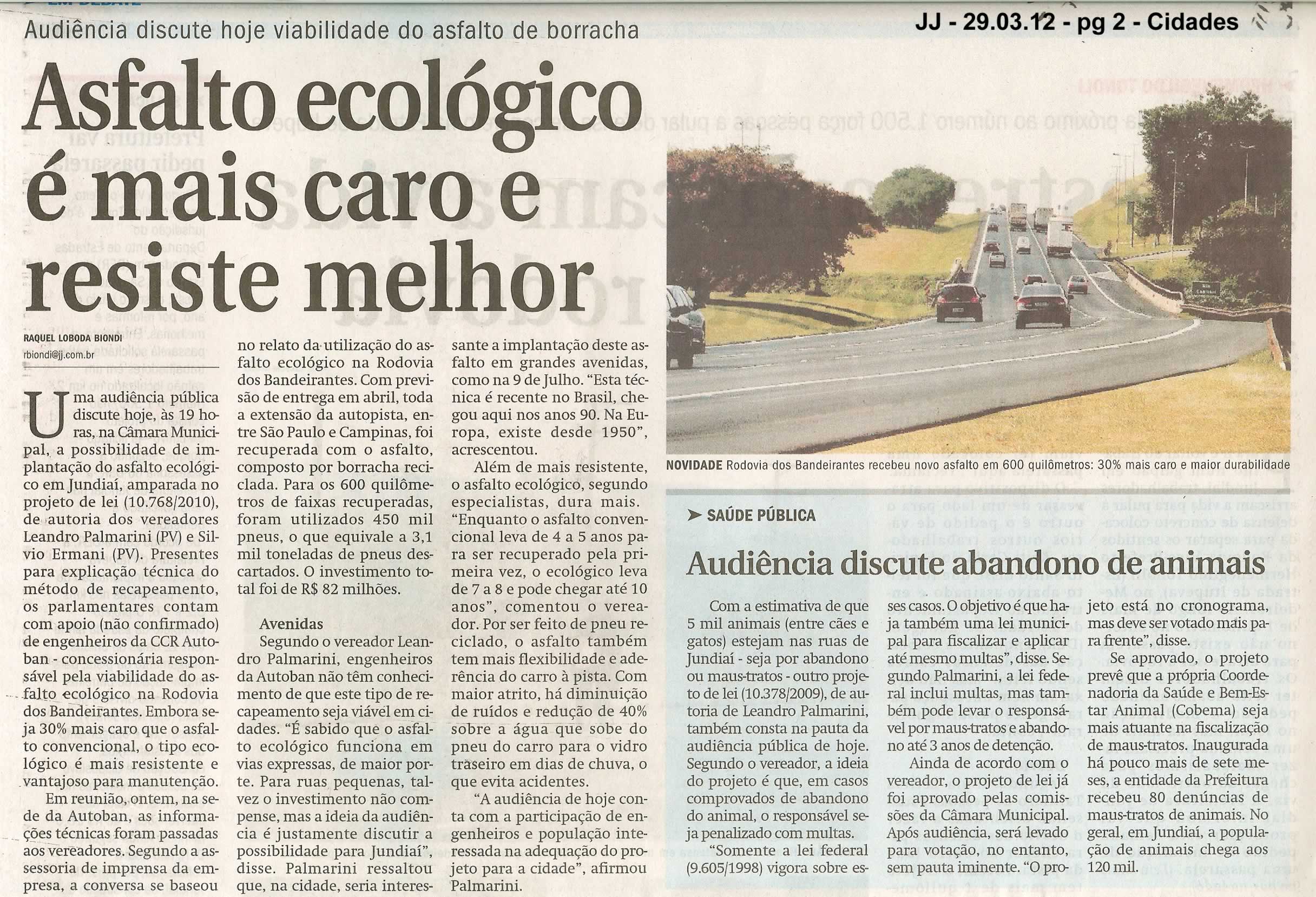 Jornal de Jundiaí - 29/03/2012