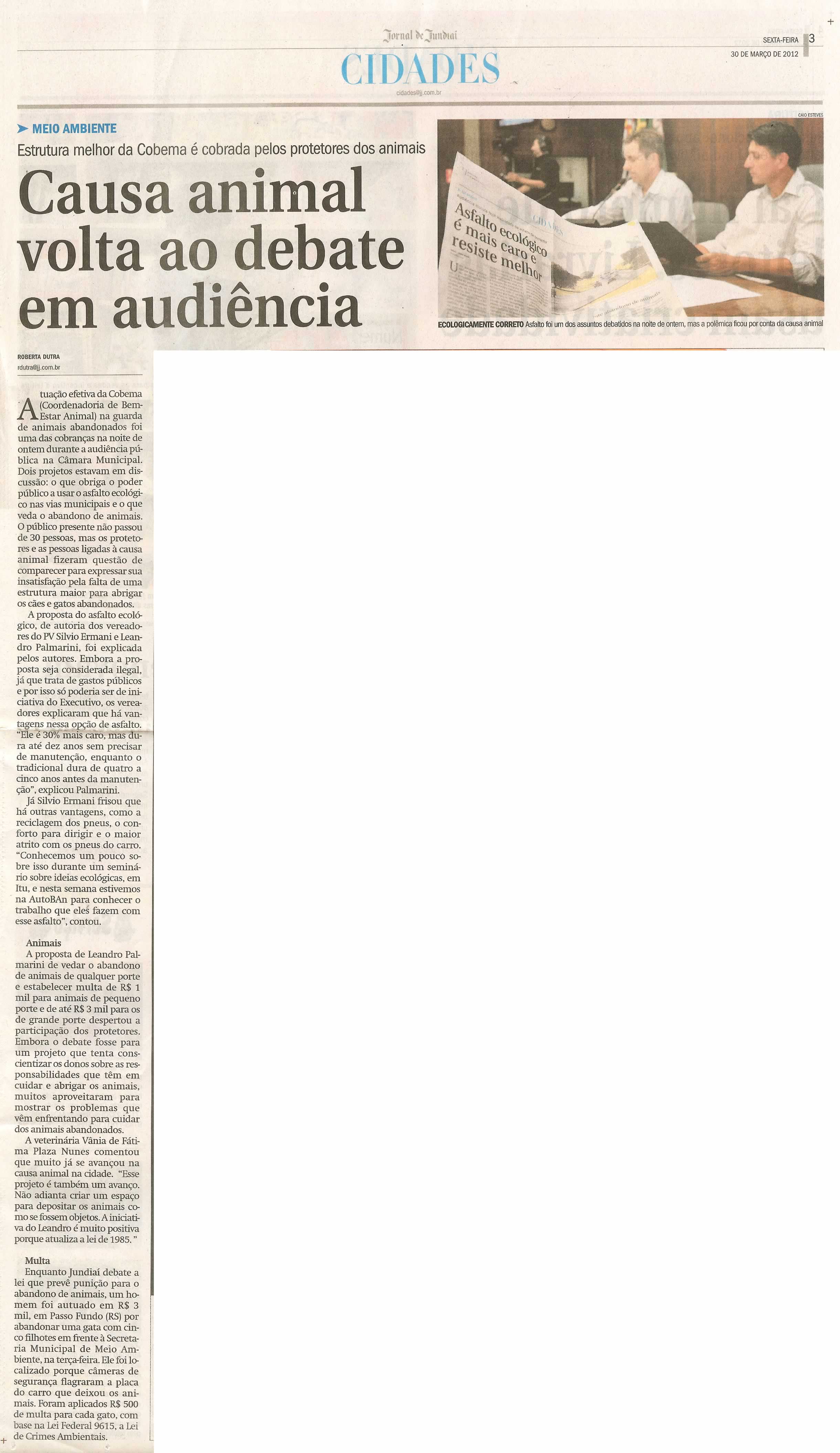 Jornal de Jundiaí - 30/03/2012