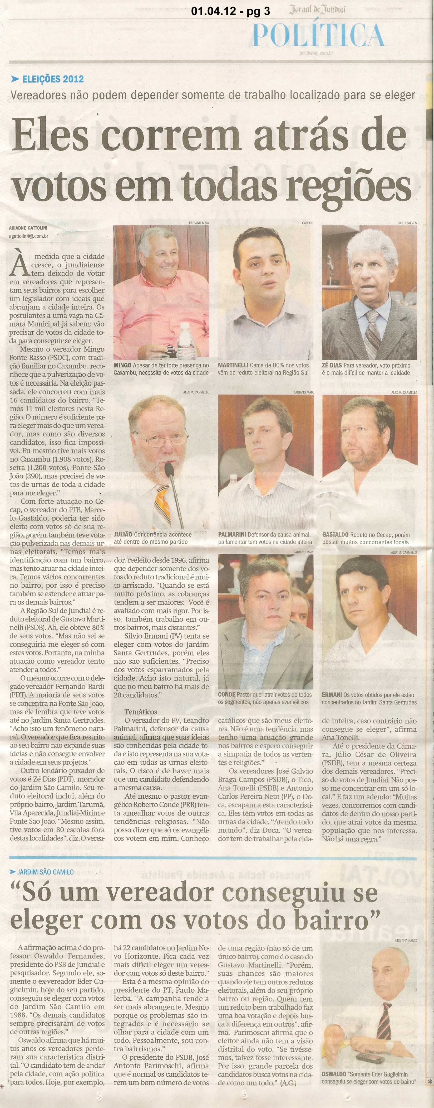 Jornal de Jundiaí - 01/04/2012