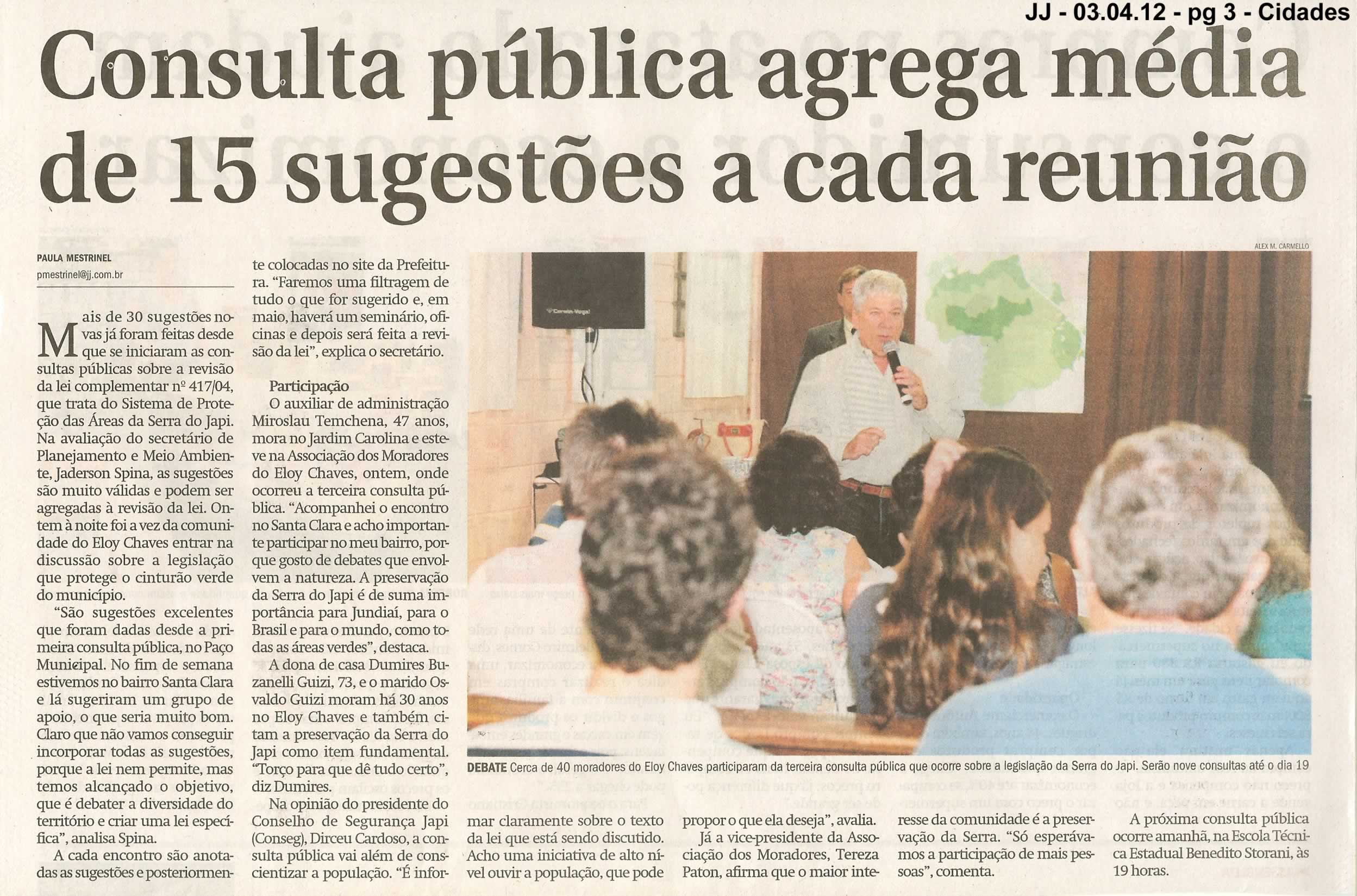 Jornal de Jundiaí - 03/04/2012