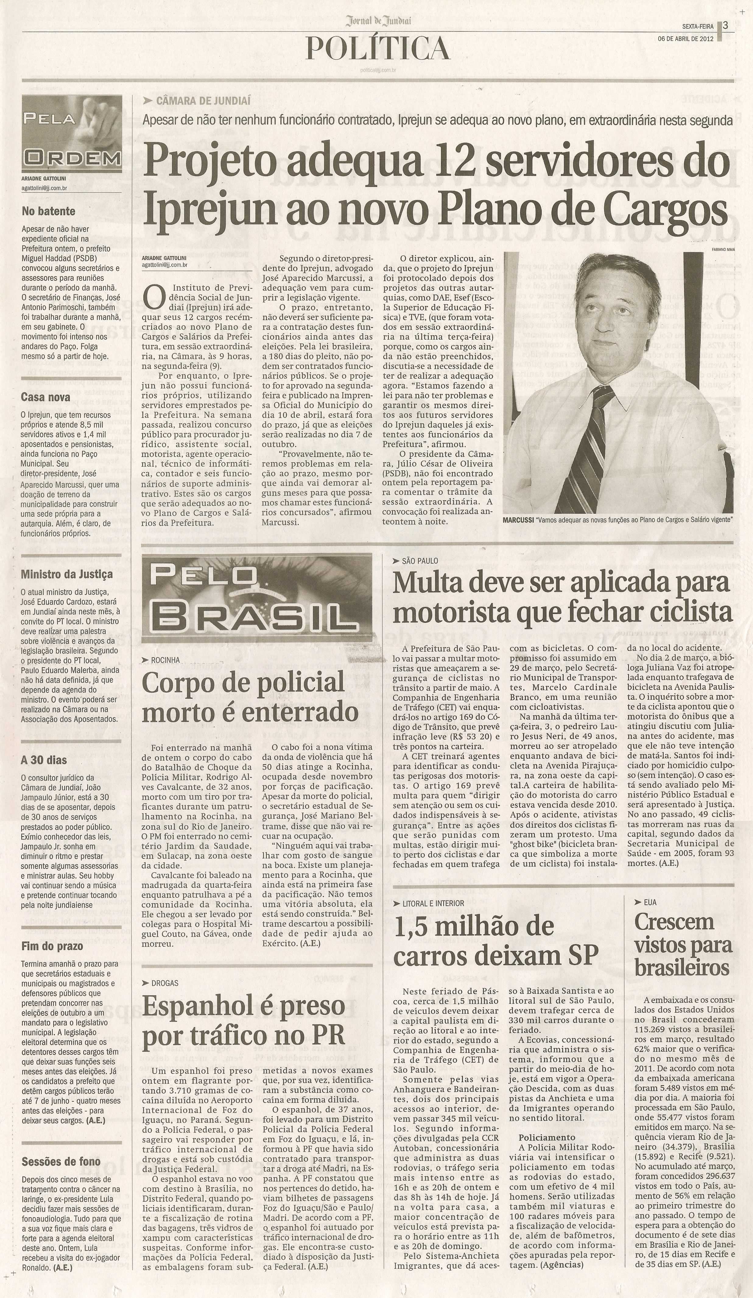 Jornal de Jundiaí - 06/04/2012