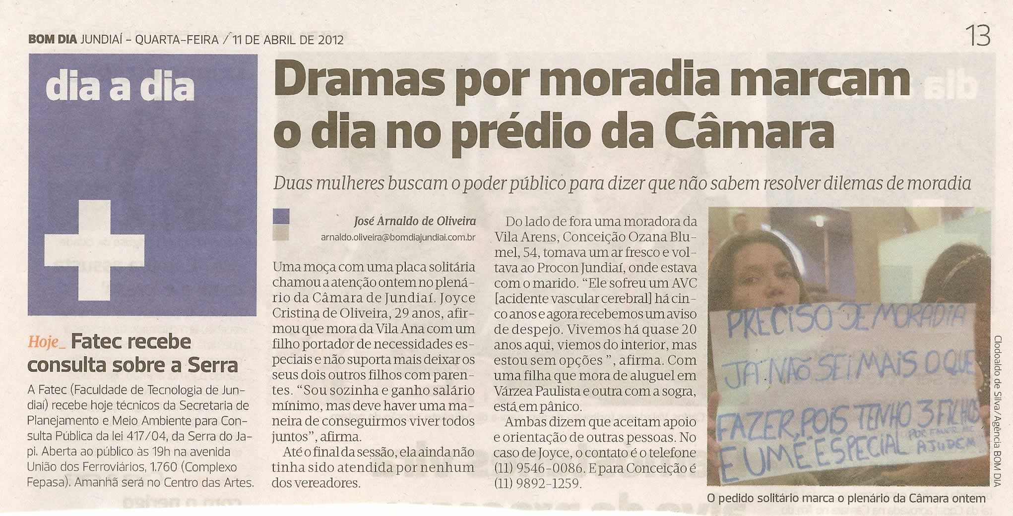 Bom Dia Jundiaí - 11/04/2012