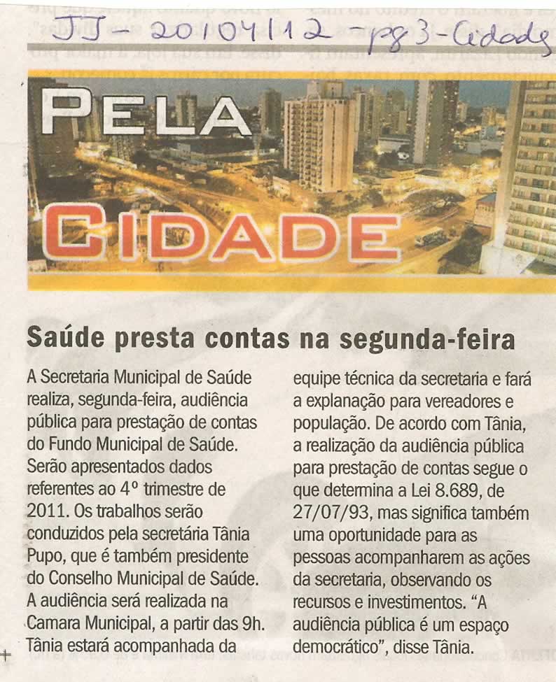 Jornal de Jundiaí - 20/04/2012
