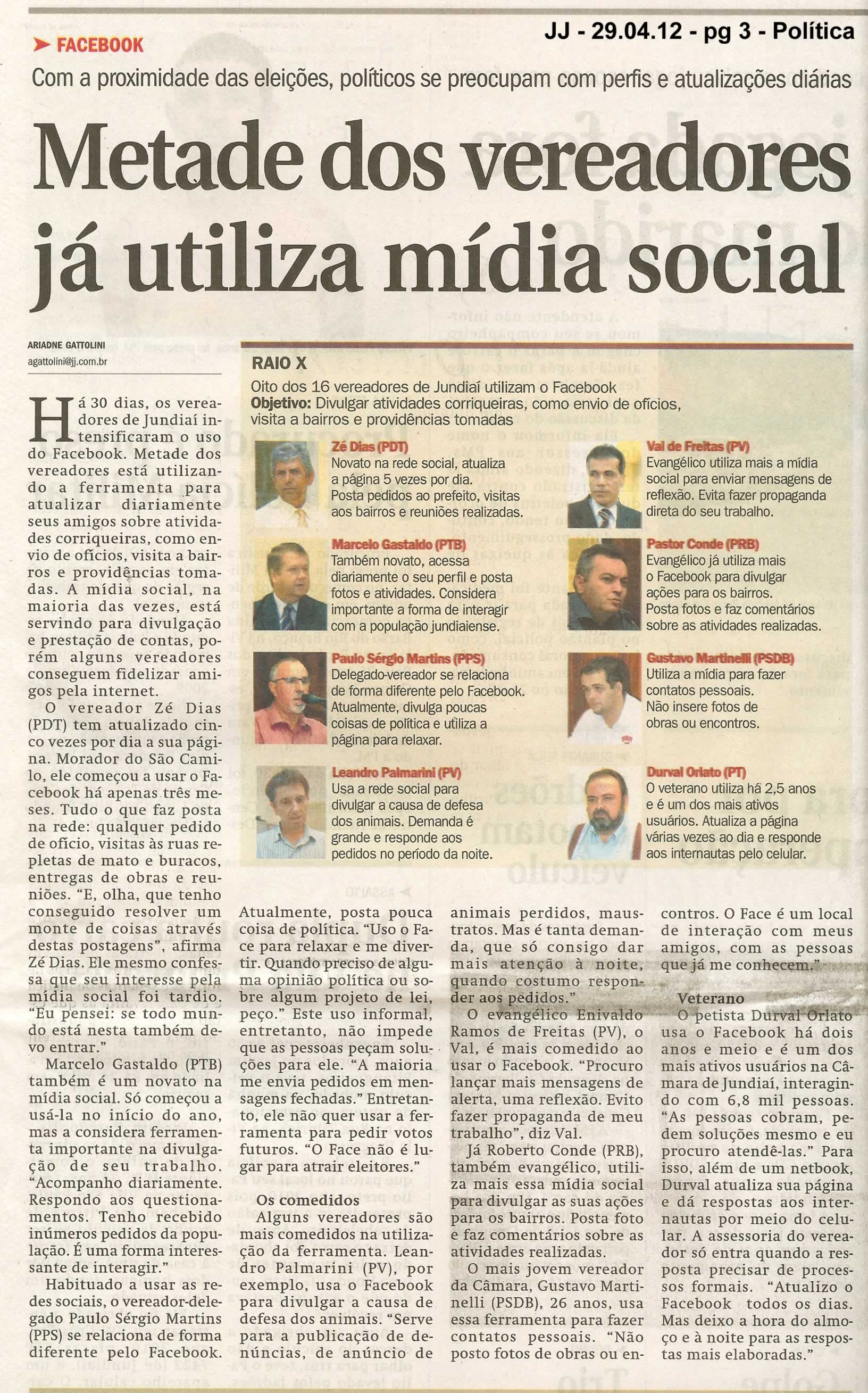 Jornal de Jundiaí - 29/04/2012