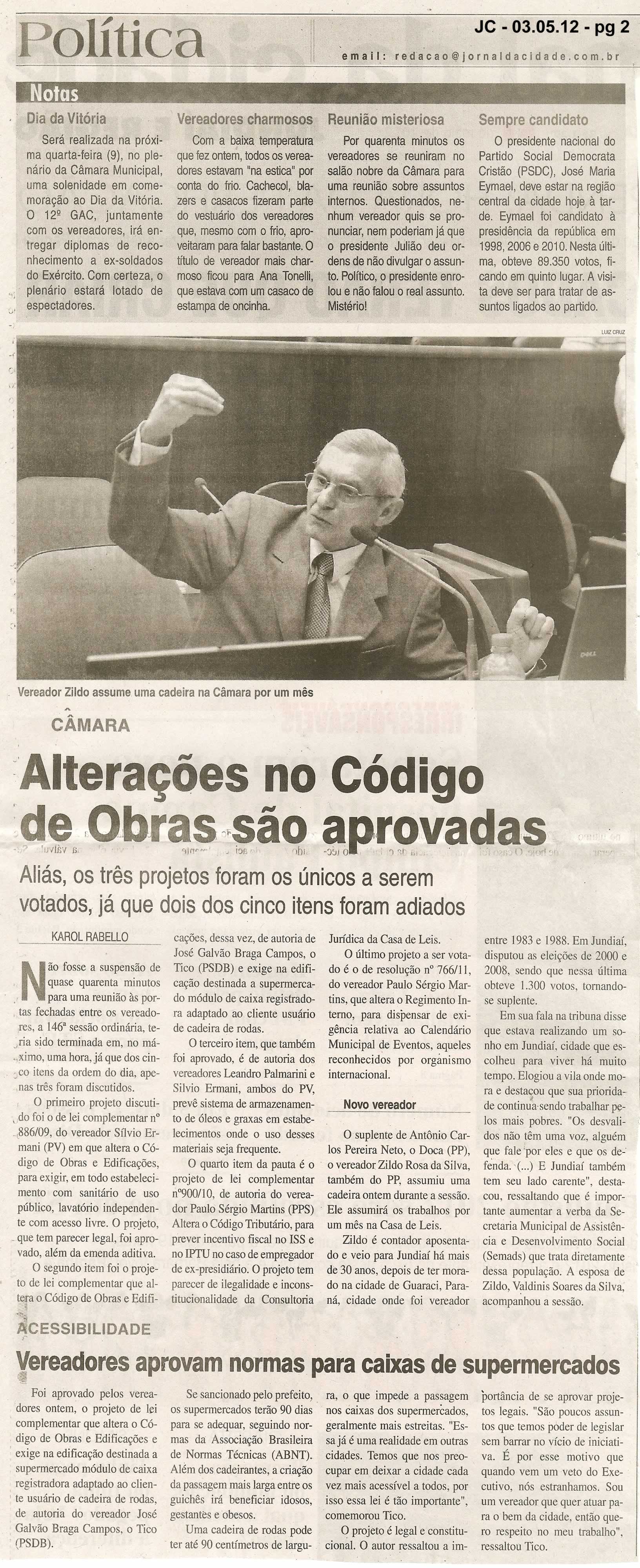 Jornal da Cidade - 03/05/2012