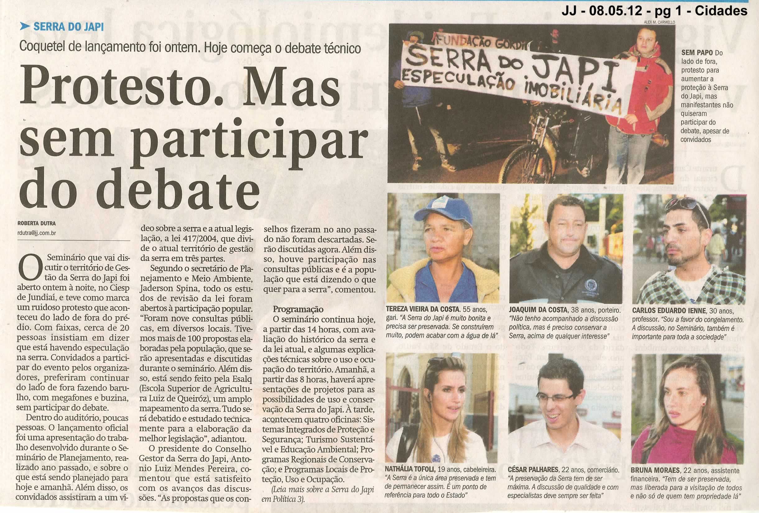Jornal de Jundiaí - 08/05/2012