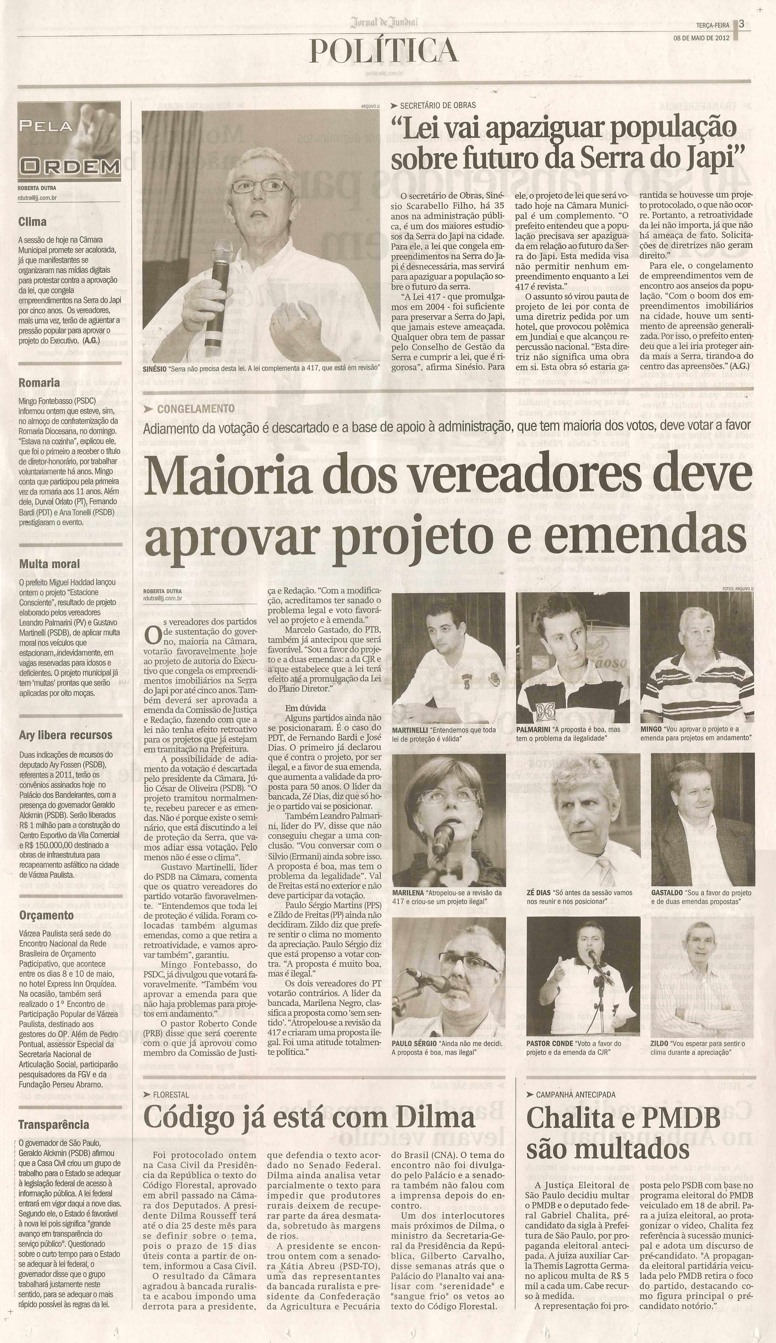 Jornal de Jundiaí - 08/05/2012