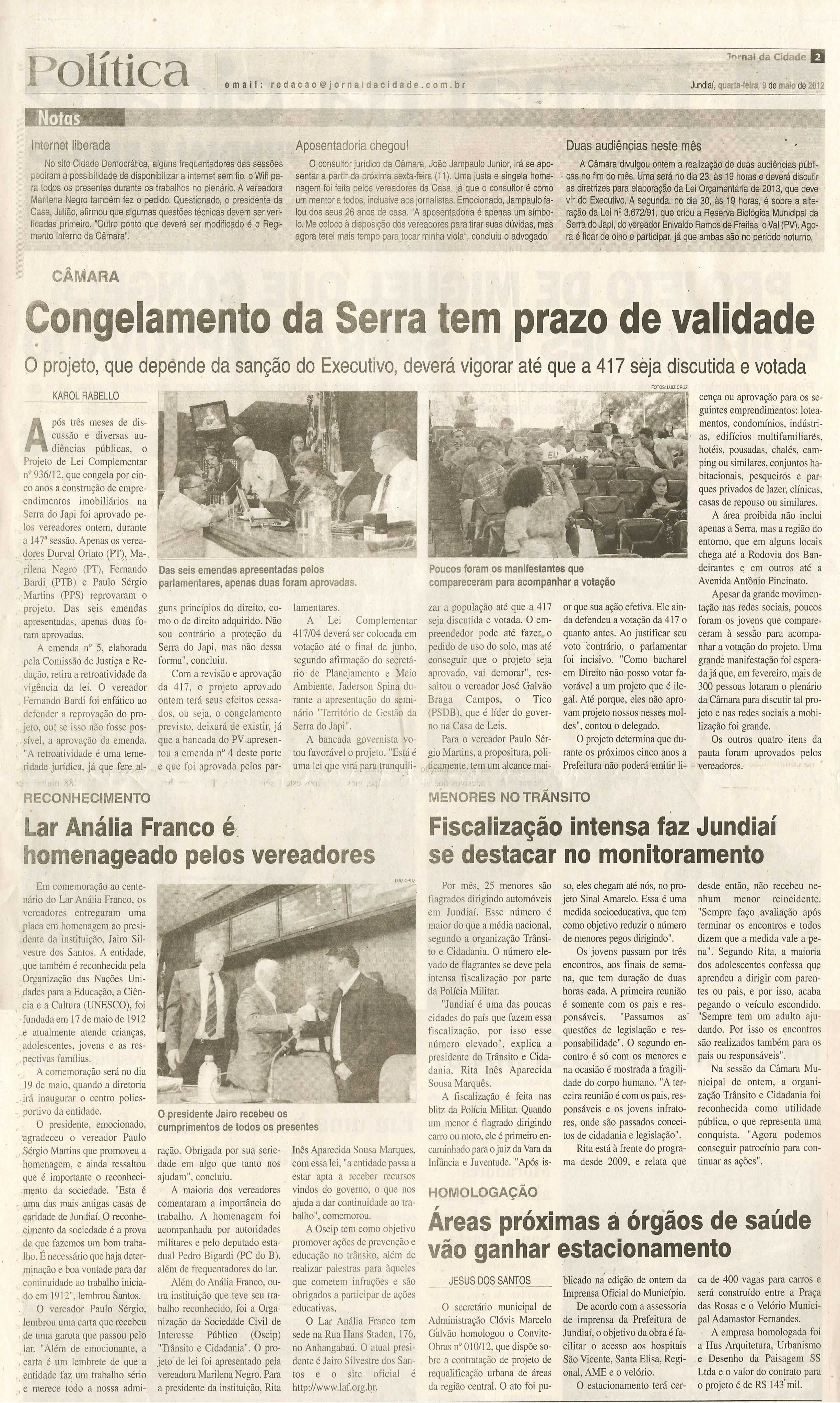 Jornal da Cidade - 09/05/2012