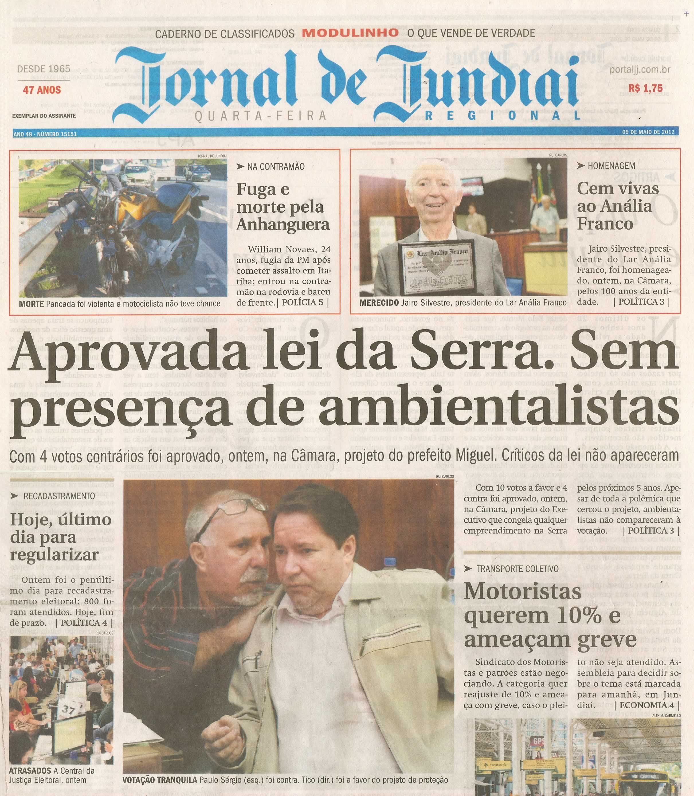 Jornal de Jundiaí - 09/05/2012
