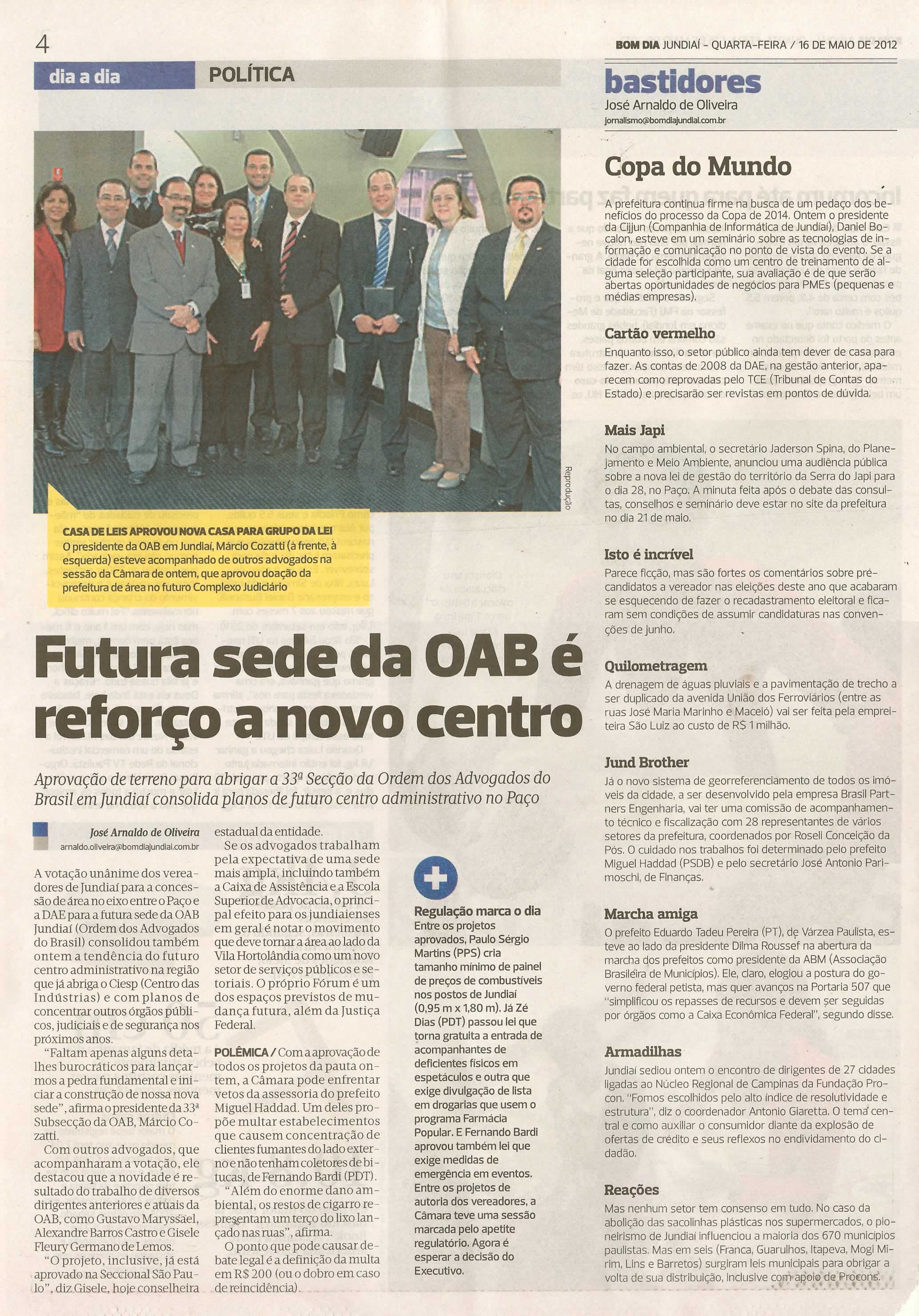 Bom Dia Jundiaí - 16/05/2012