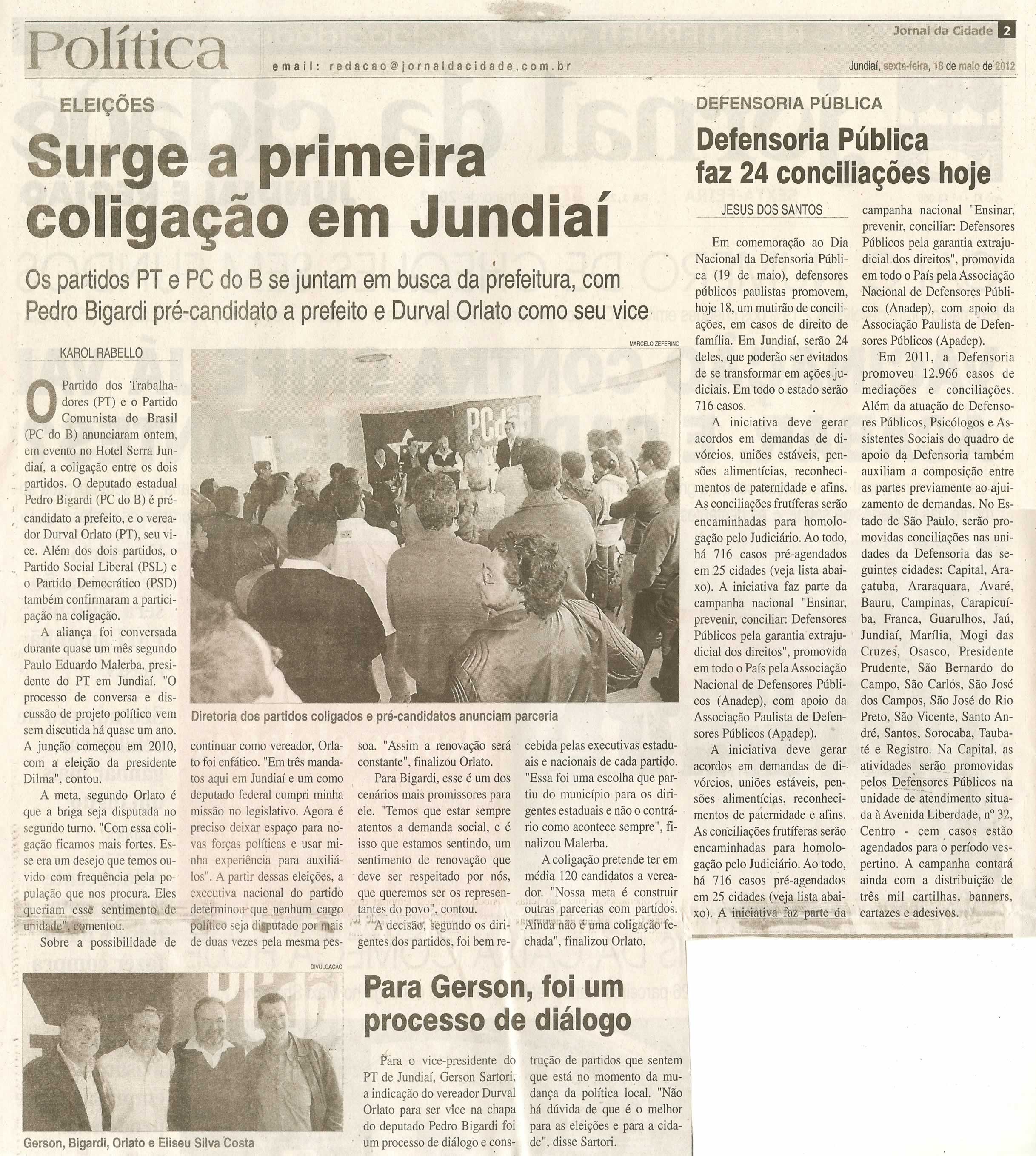 Jornal da Cidade - 18/05/2012