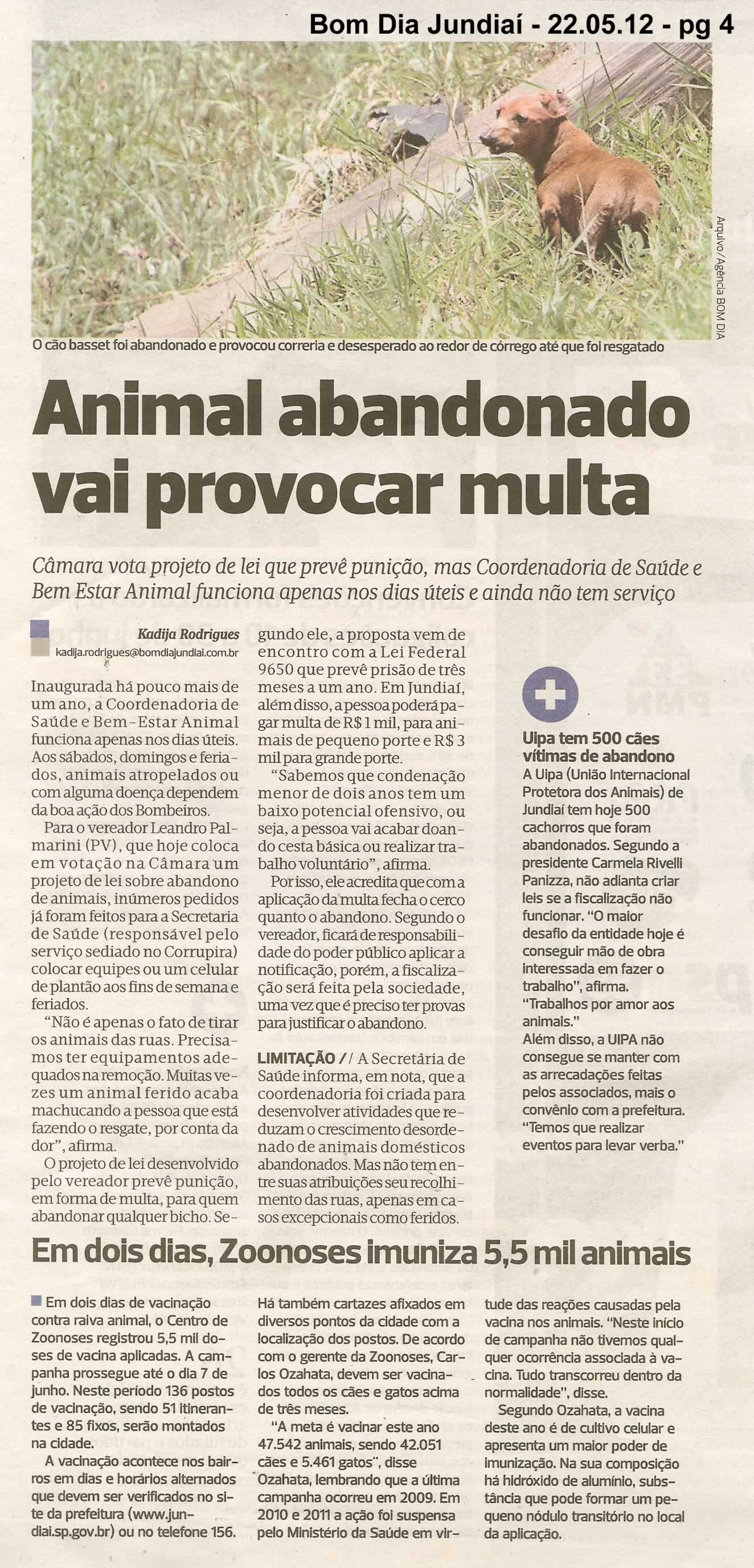 Bom Dia Jundiaí - 22/05/2012